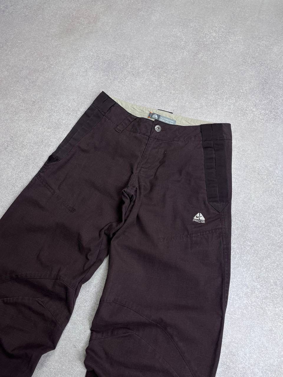 Vintage VINTAGE NIKE ACG BAGGY BROWN ARCHIVAL CARGO PANTS Y2K 32 Size US 32 / EU 48 - 3 Thumbnail