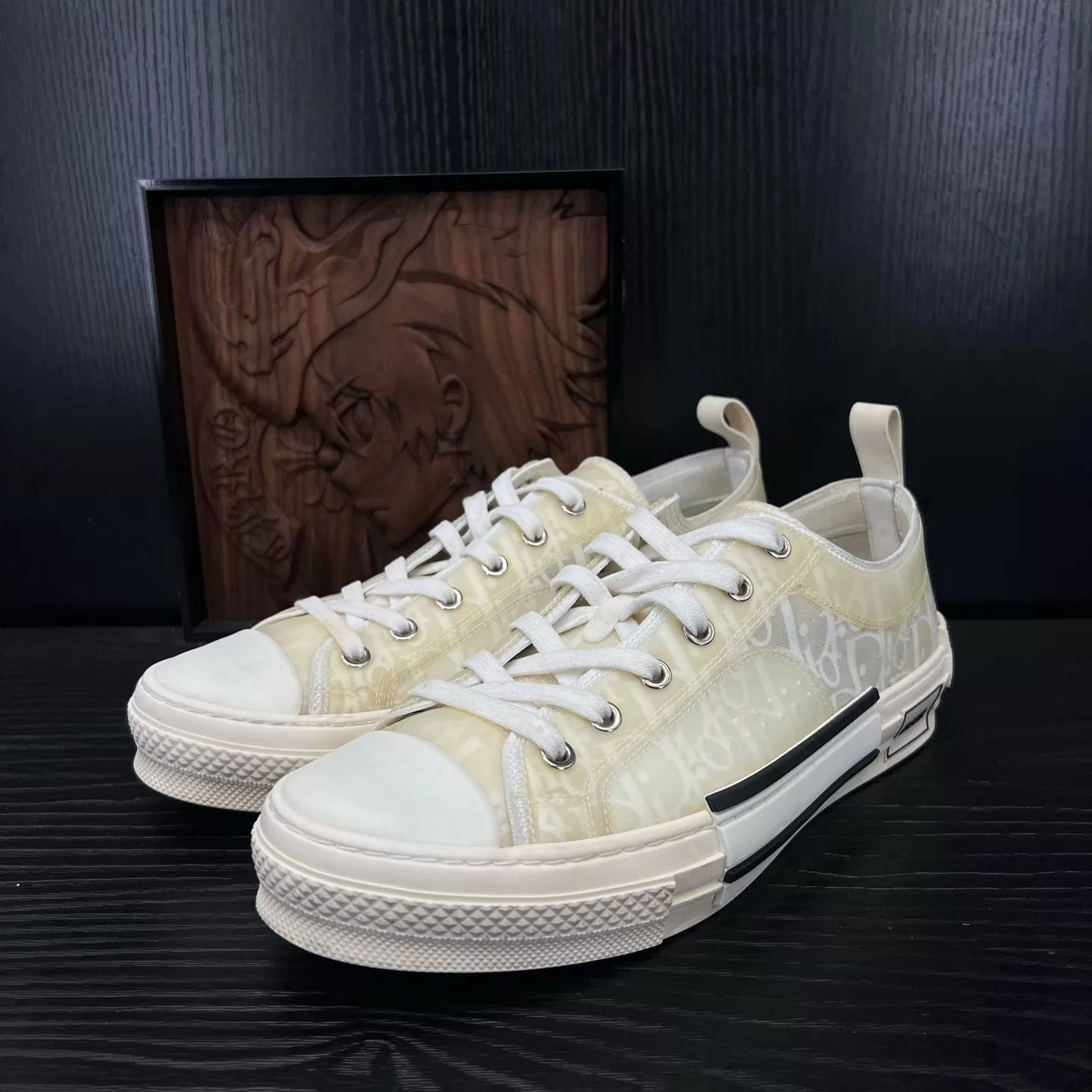 Dior Dior B23 White All-Over Print 41 With Box New Size US 8 / EU 41 - 1 Thumbnail