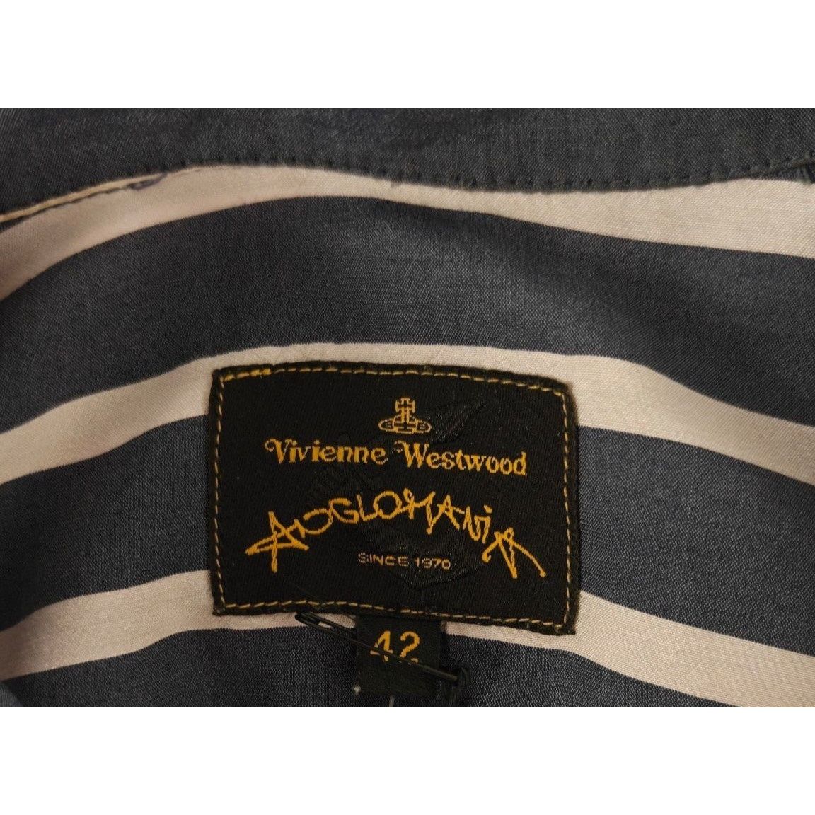 Vivienne Westwood Vivienne Westwood Striped Oversize Viscose Shirt Sz.42/M Size M / US 6-8 / IT 42-44 - 6 Thumbnail