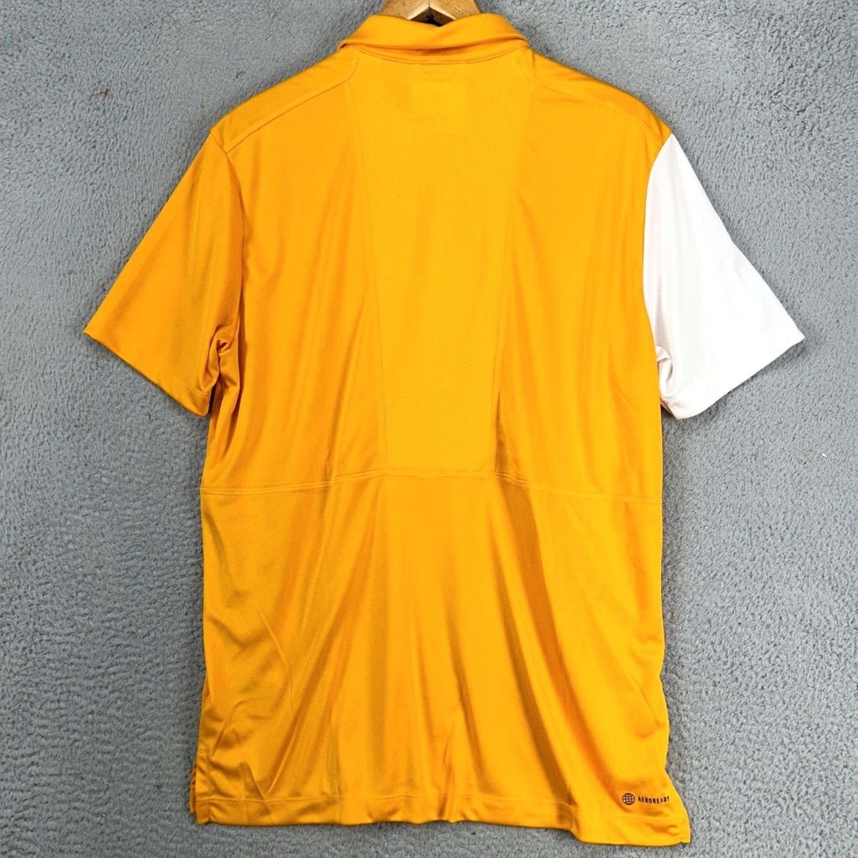 Adidas adidas Aeroready Mens Golf Polo Shirt L Colorblock Yellow White Rugby NEW Shirt Size US L / EU 52-54 / 3 - 4 Thumbnail