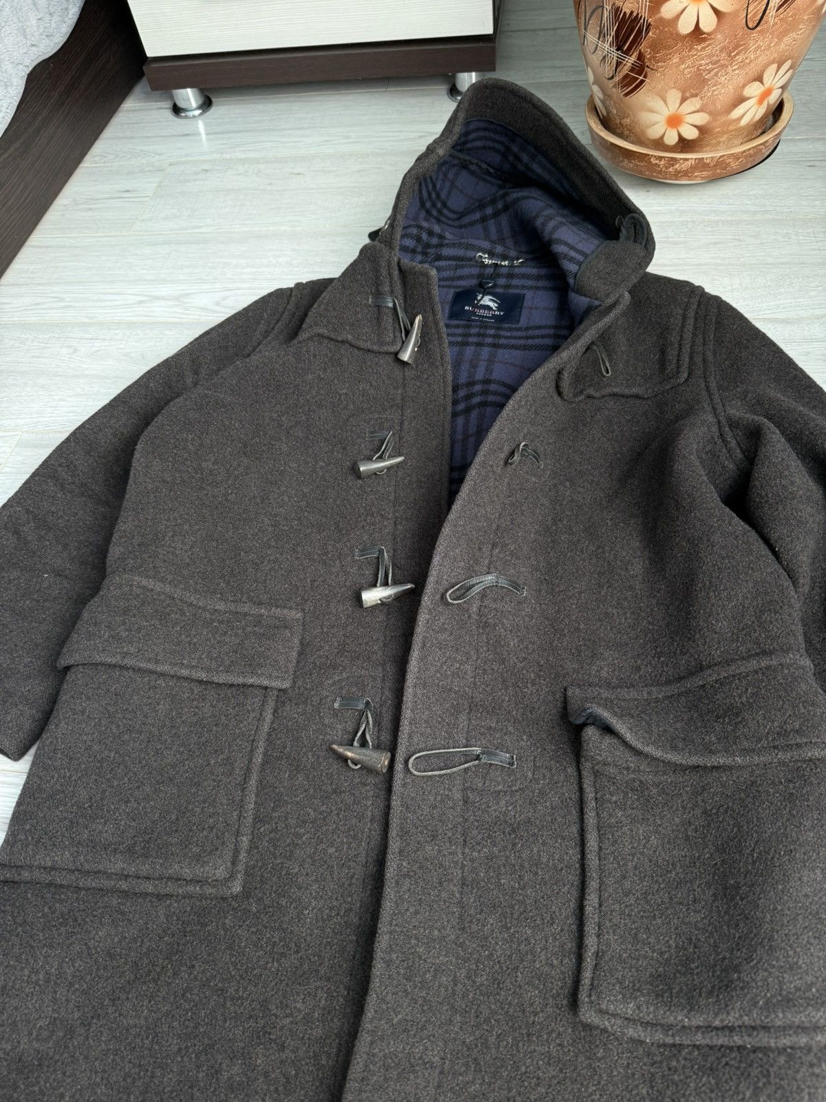 Burberry Burberry Wool Coat with hood Size US M / EU 48-50 / 2 - 3 Thumbnail