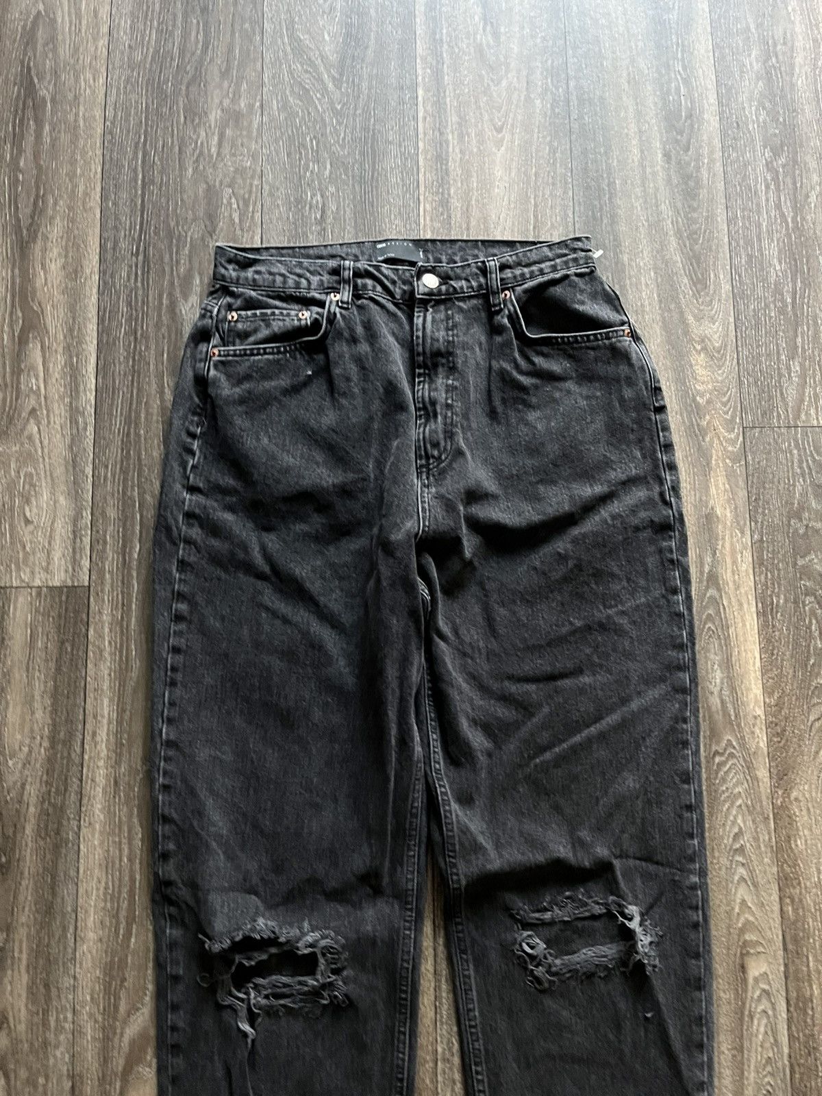 Asos ASOS Faded Black Jeans Size US 30 / EU 46 - 5 Thumbnail