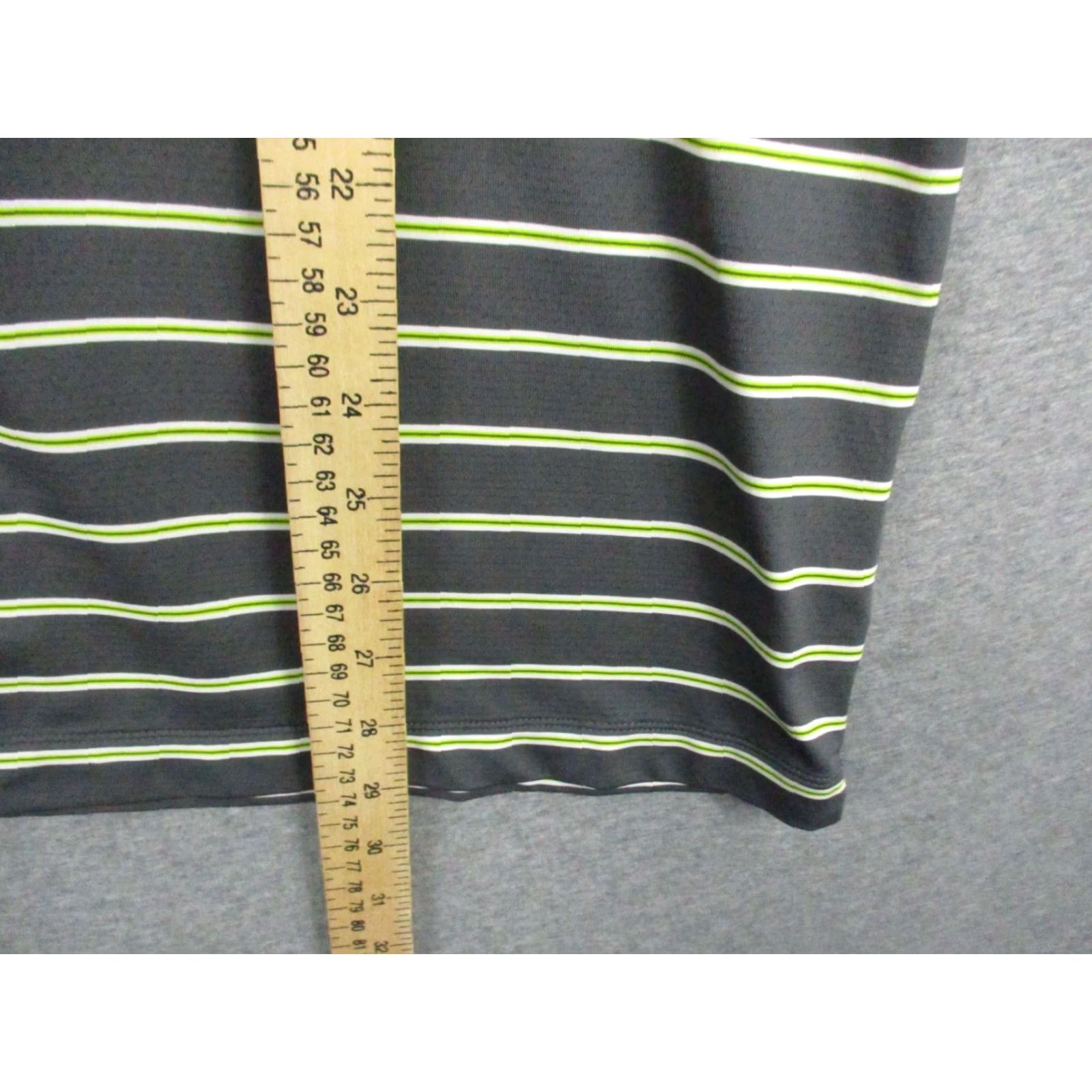 Nike Nike Golf Polo Shirt L Men Blue Green Stripe Short Sleeve Greystone Grey Cup Size US L / EU 52-54 / 3 - 7 Thumbnail