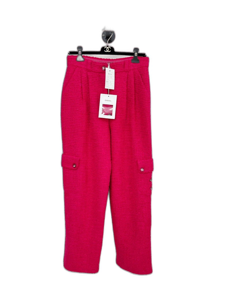 Chanel Chanel Red Brand New Woven Casual Pants Size 38" / US 16 / IT 52 - 1 Thumbnail