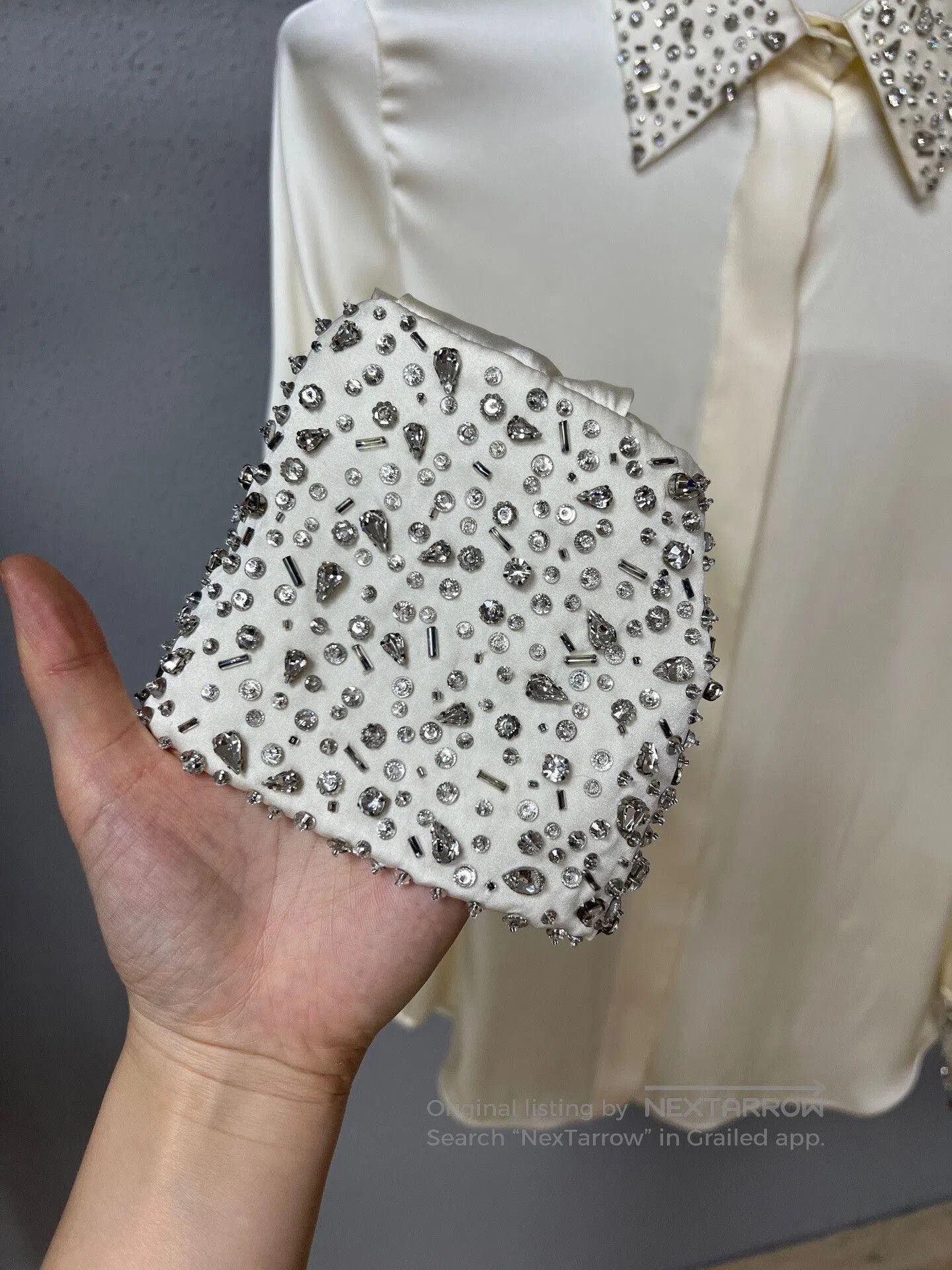 Other miumiu crystal silk blouse in size 38. Size S / US 4 / IT 40 - 4 Thumbnail