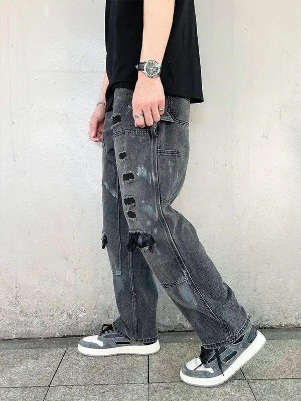 Vintage Taeko x Jun damaged ripped jeans Size US 34 / EU 50 - 2 Thumbnail