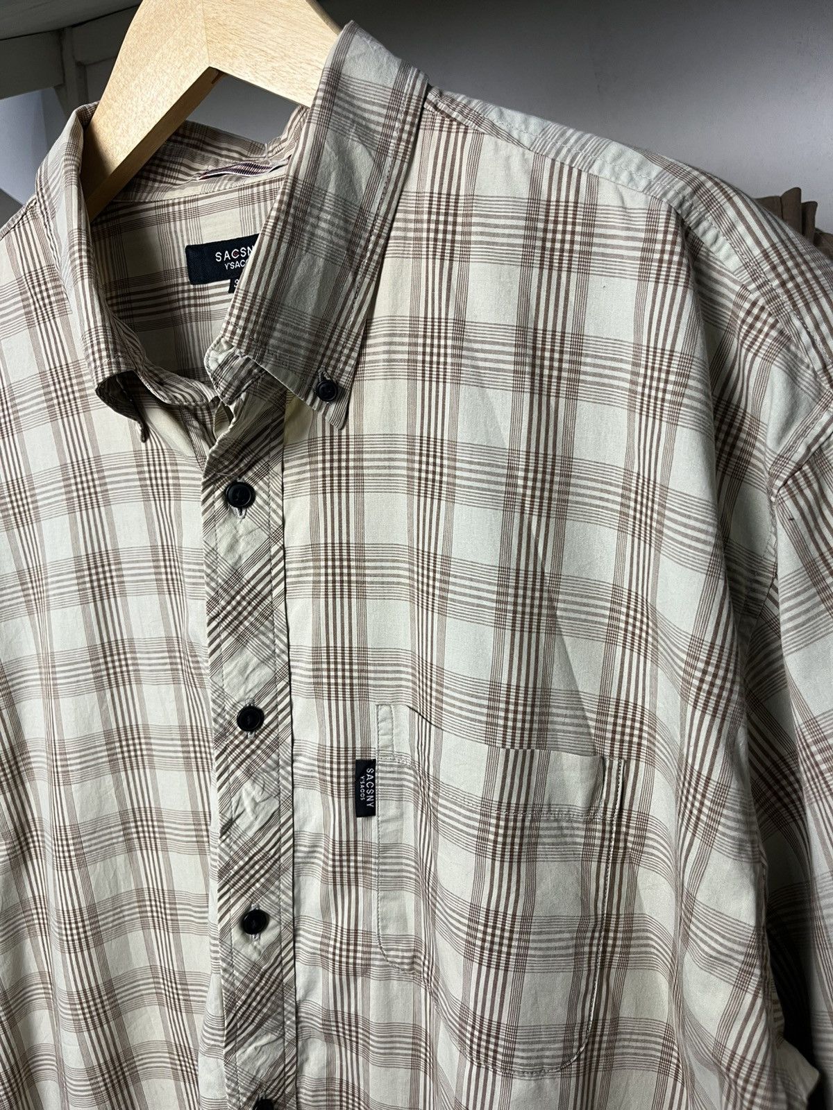 Yohji Yamamoto Yohji Yamamoto Ysaccs Sacsny Plaid Work Shirt Size US XXL / EU 58 / 5 - 4 Thumbnail