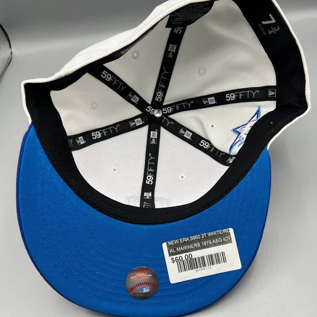 New Era Seattle Mariners Hat Men 7 3/4 59Fifty New Era Fitted Cap Size ONE SIZE - 4 Thumbnail