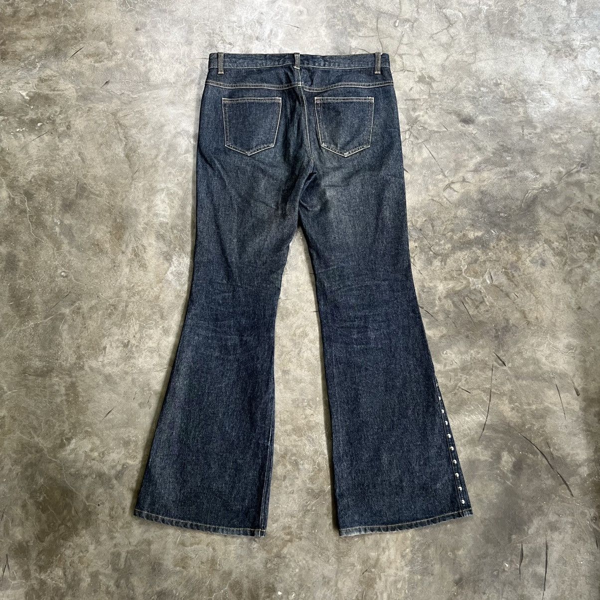 Hysteric Glamour 2000s Livre Claire Studed Flare Jeans Size US 33 - 2 Thumbnail