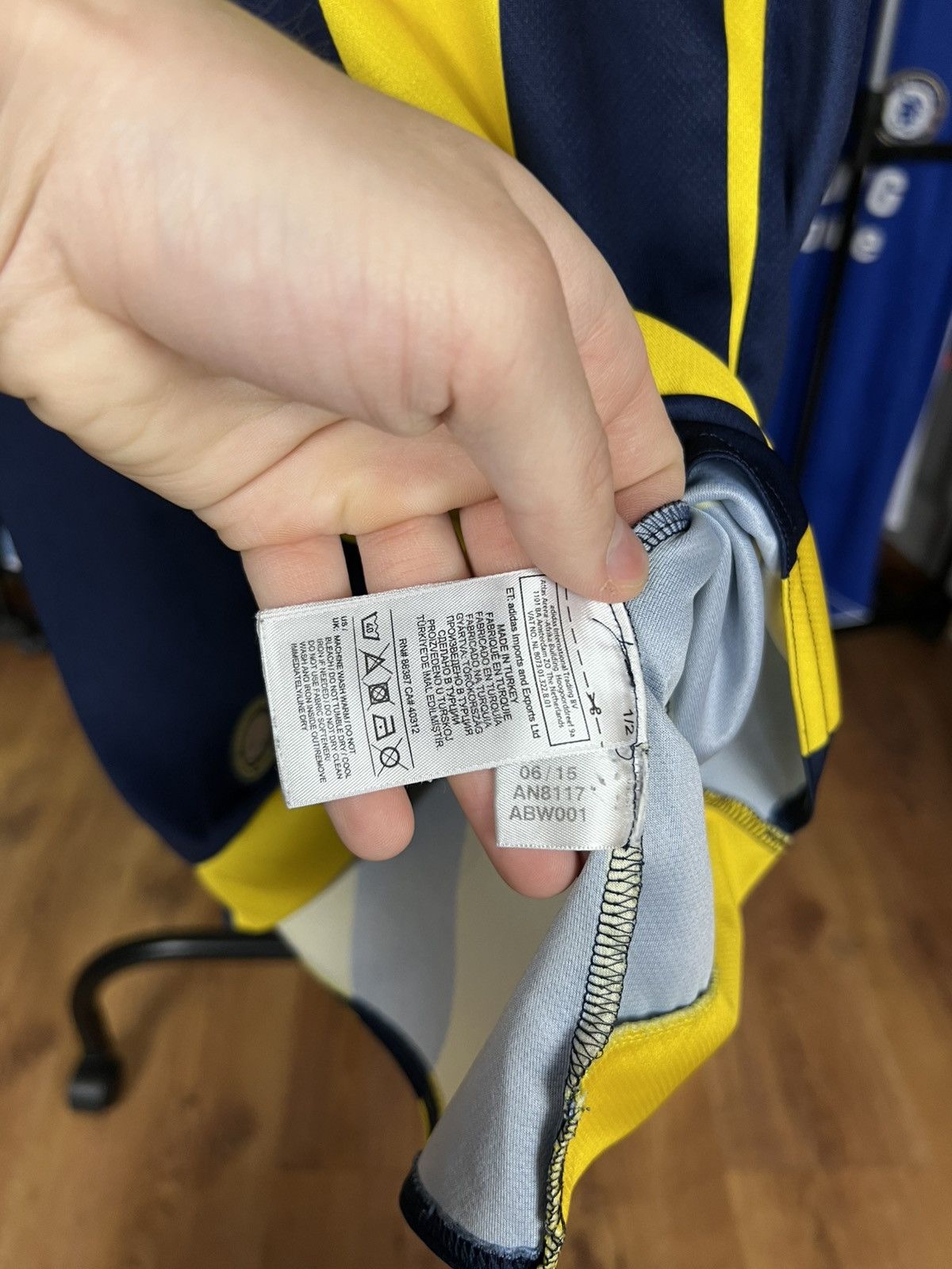 Adidas Soccer Jersey Adidas Fenerbahçe 2015/16 Nani #17 Size US S / EU 44-46 / 1 - 7 Thumbnail