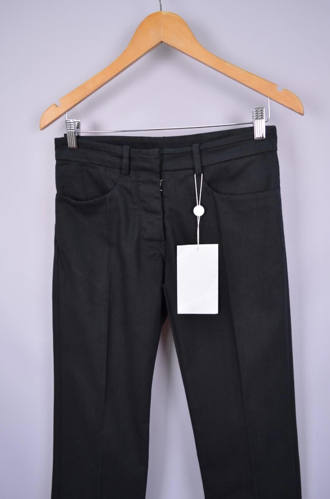 Maison Margiela Maison Margiela S/S 2010 Flat Front Black Pants Sz 42 Bnwt! Size 38" / US 16 / IT 52 - 2 Thumbnail