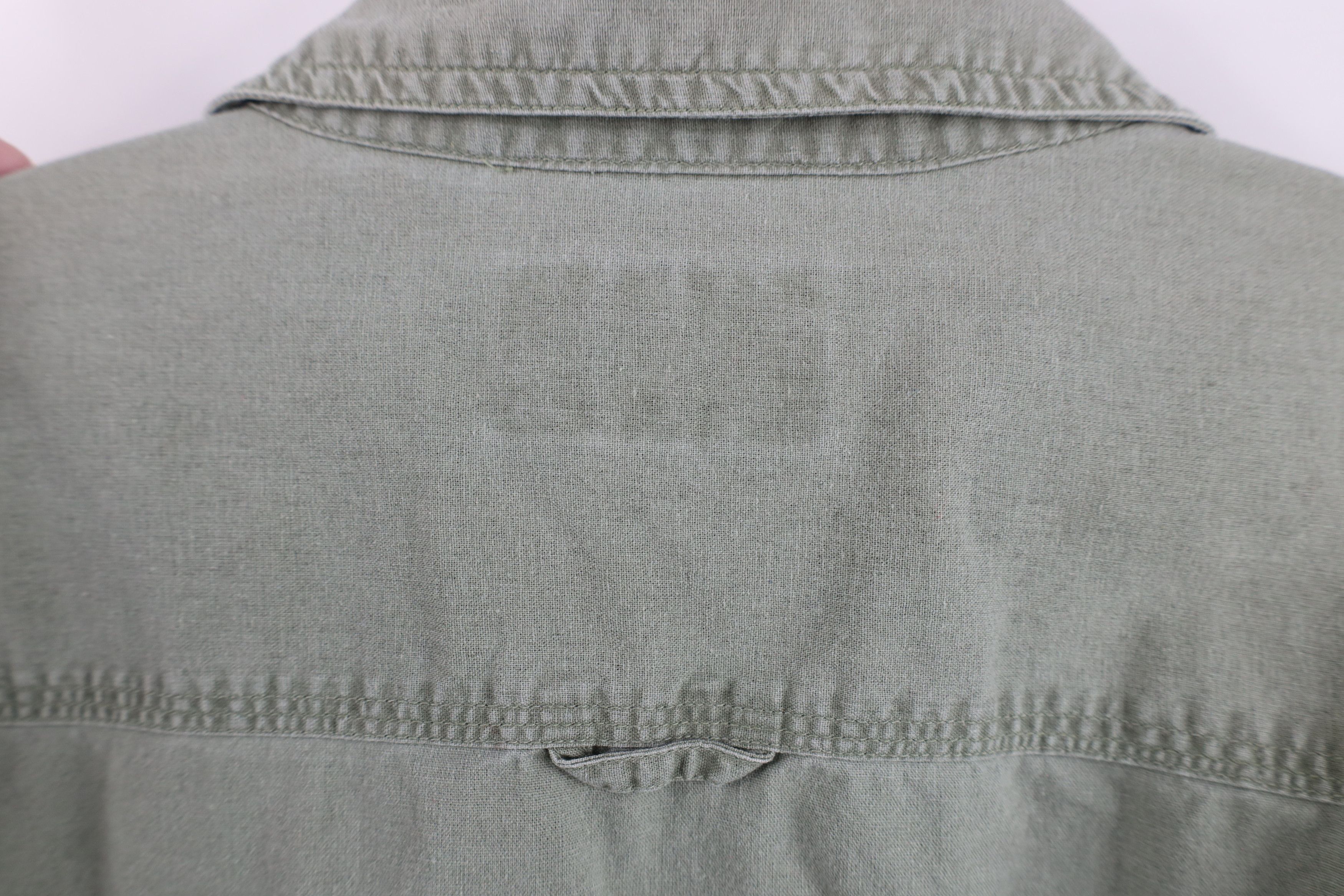Vintage Vintage 90s Y2K Fishing Safari Button Shirt Green Cotton Size US XXL / EU 58 / 5 - 12 Thumbnail