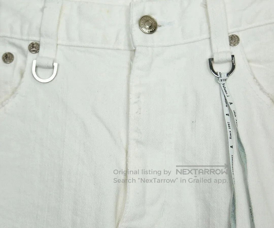 Mastermind Japan White Denim Pants with Red Stripes Size 30. Size US 30 / EU 46 - 5 Thumbnail