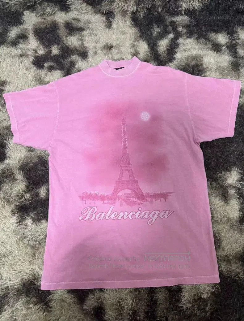 Balenciaga Balenciaga 24ss PARIS Paris Tower MOON pink large profile s Size US S / EU 44-46 / 1 - 1 Thumbnail