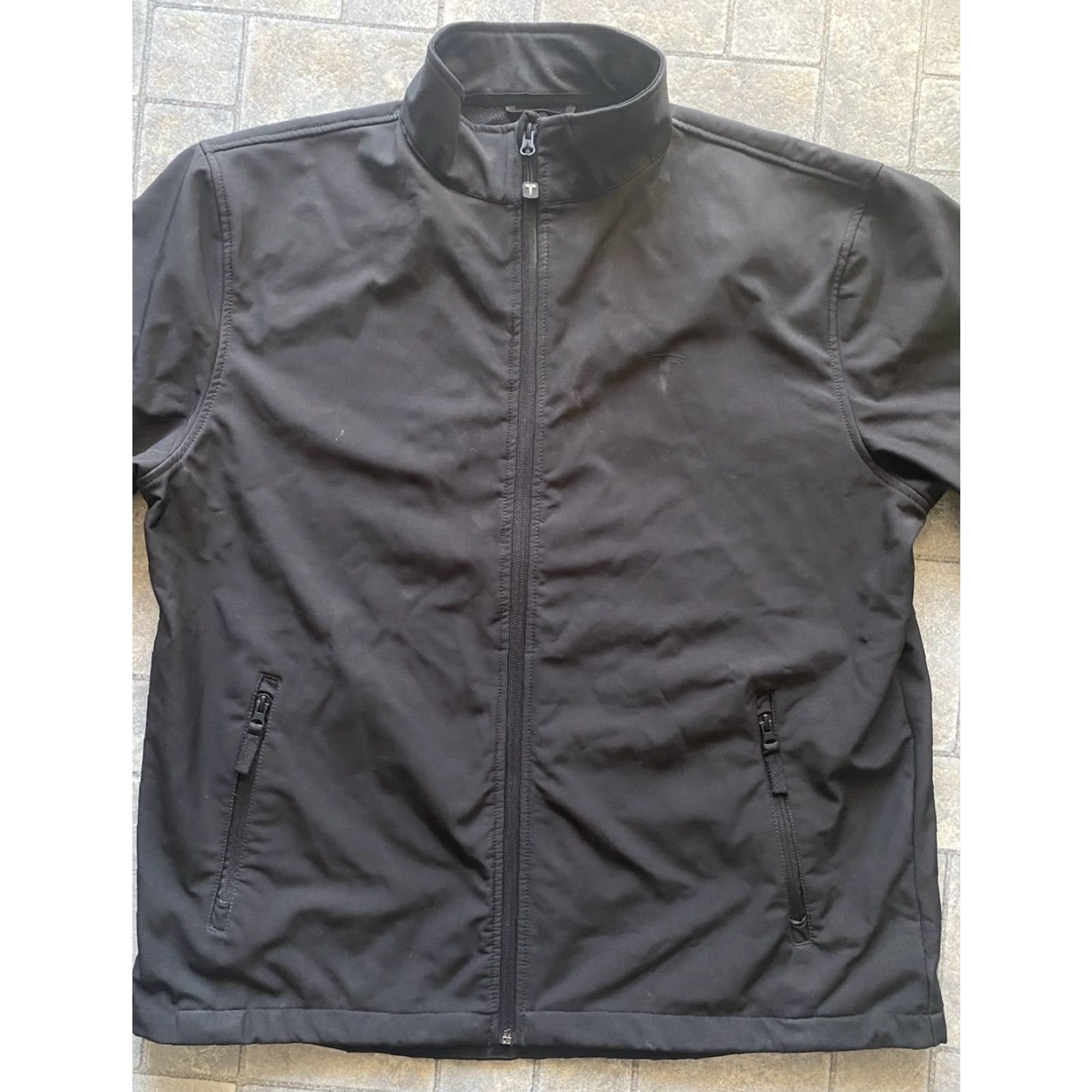 Vintage Tesla MENS XL Black Full Zip Jacket With Zipper Pockets Size US XL / EU 56 / 4 - 2 Thumbnail