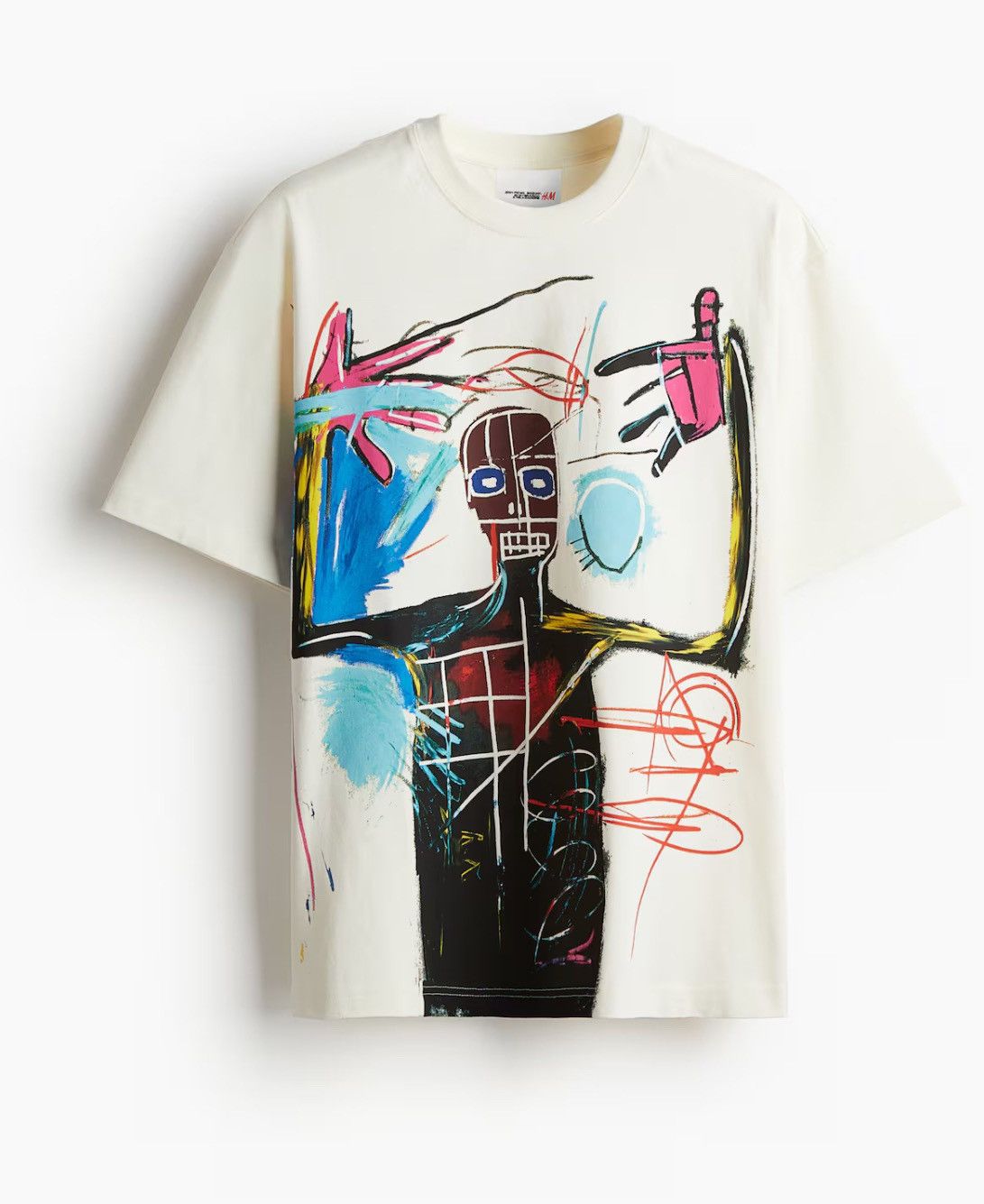 H&M × Jean-Michel Basquiat jean michel relax cotten t shirt Size US S / EU 44-46 / 1 - 1 Thumbnail
