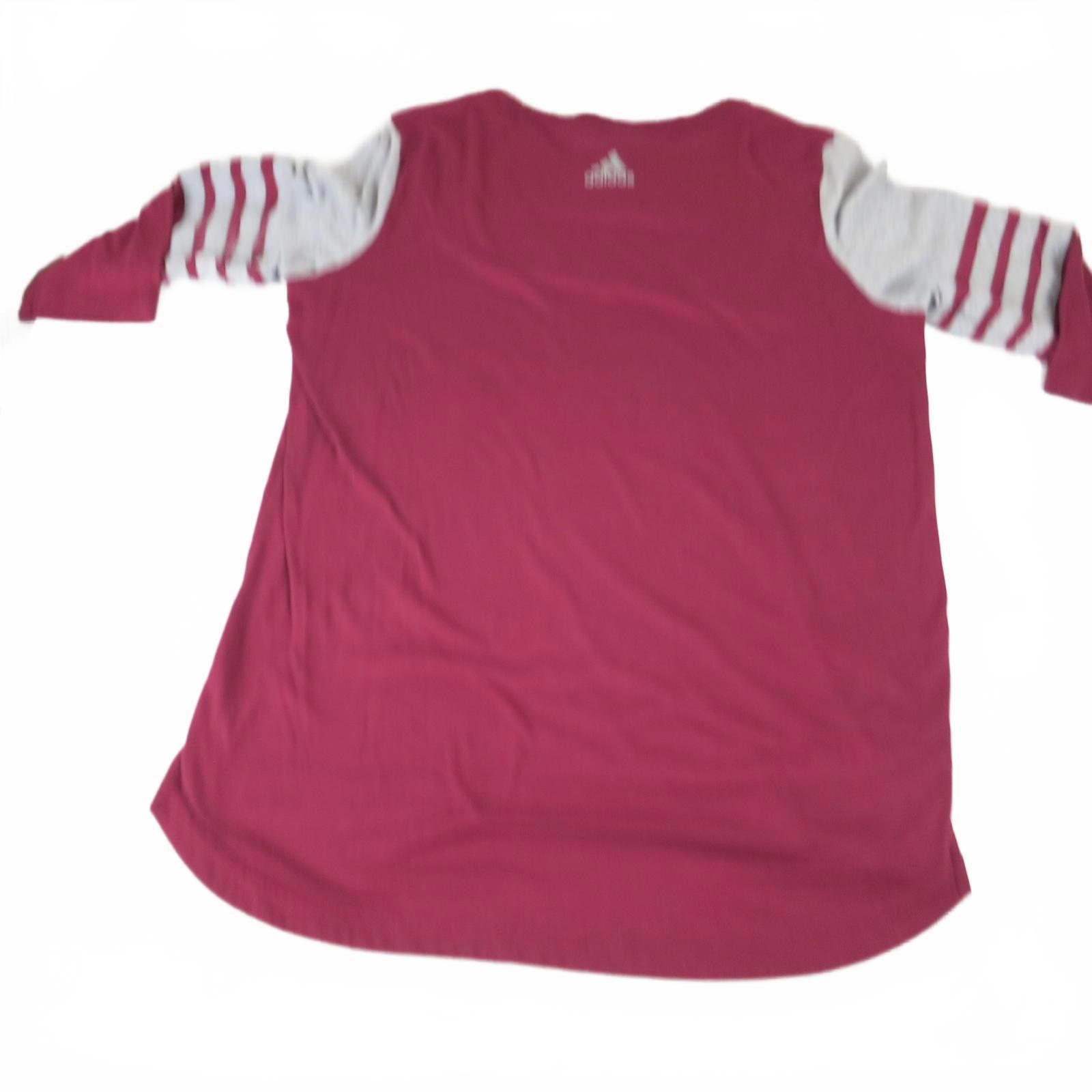 Adidas Women's Medium adidas Burgundy and Gray Tunic Shirt Size M / US 6-8 / IT 42-44 - 8 Thumbnail