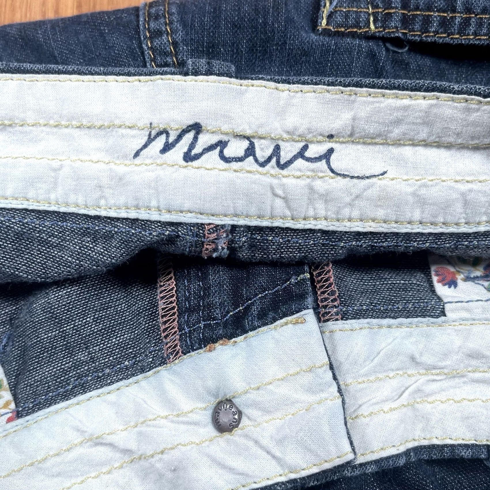 Mavi Mavi Denim Skirt Womens Size M Medium Blue Wash Jeans A Line Pencil 100% Cotton Size 32" / US 10 / IT 46 - 7 Thumbnail