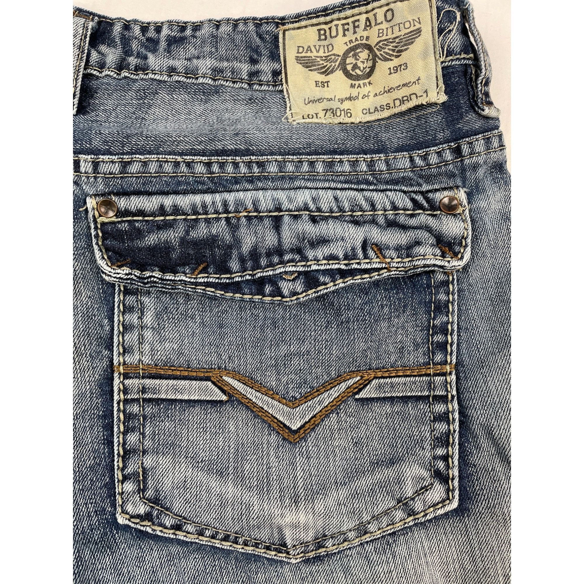 Buffalo David Bitton Buffalo David Bitton Men's Blue Jeans Straight Size 36x30 SK Size US 36 / EU 52 - 3 Thumbnail