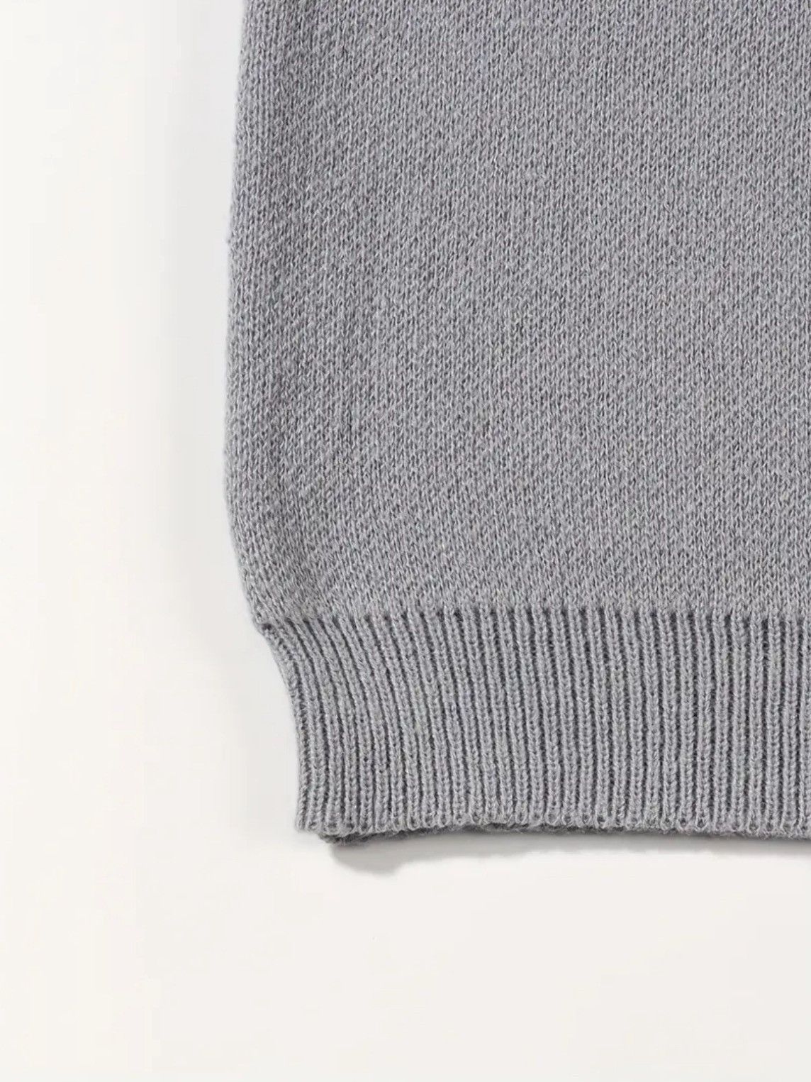 Other Grey oversized knitted sweater, comfortable and warm Size US M / EU 48-50 / 2 - 4 Thumbnail