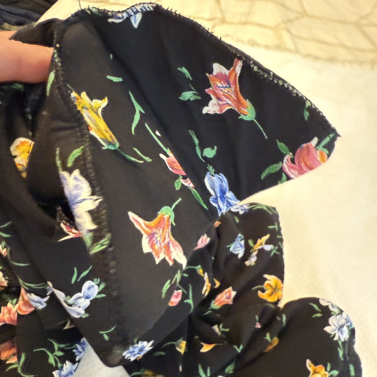 Vintage Vintage 80s Bedford Fair Belted Floral Dress Sz 16P Multi Size XL / US 12-14 / IT 48-50 - 11 Thumbnail
