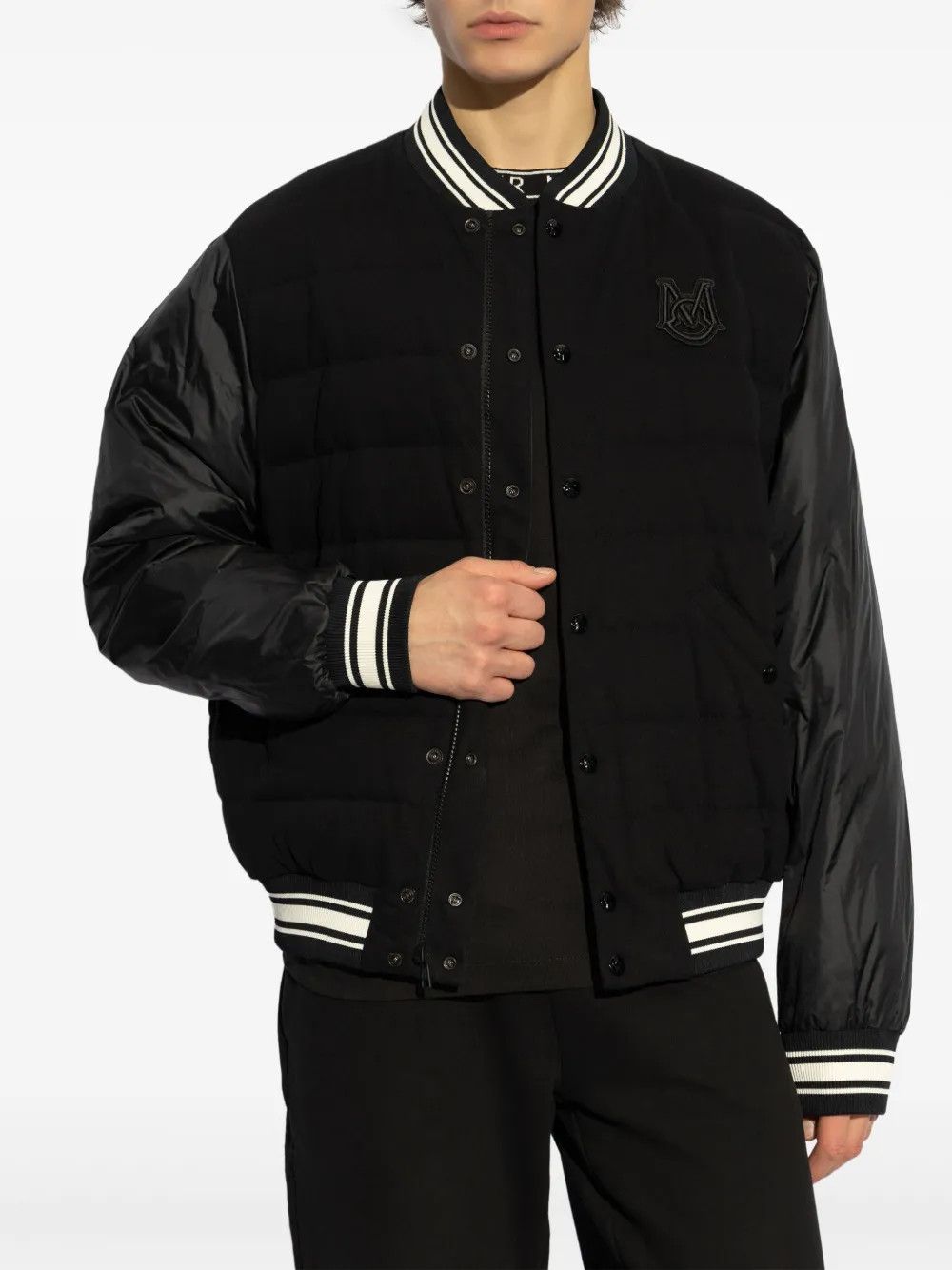 Balmain o1y0426 Bomber Jacket in Black/White Size US M / EU 48-50 / 2 - 6 Thumbnail