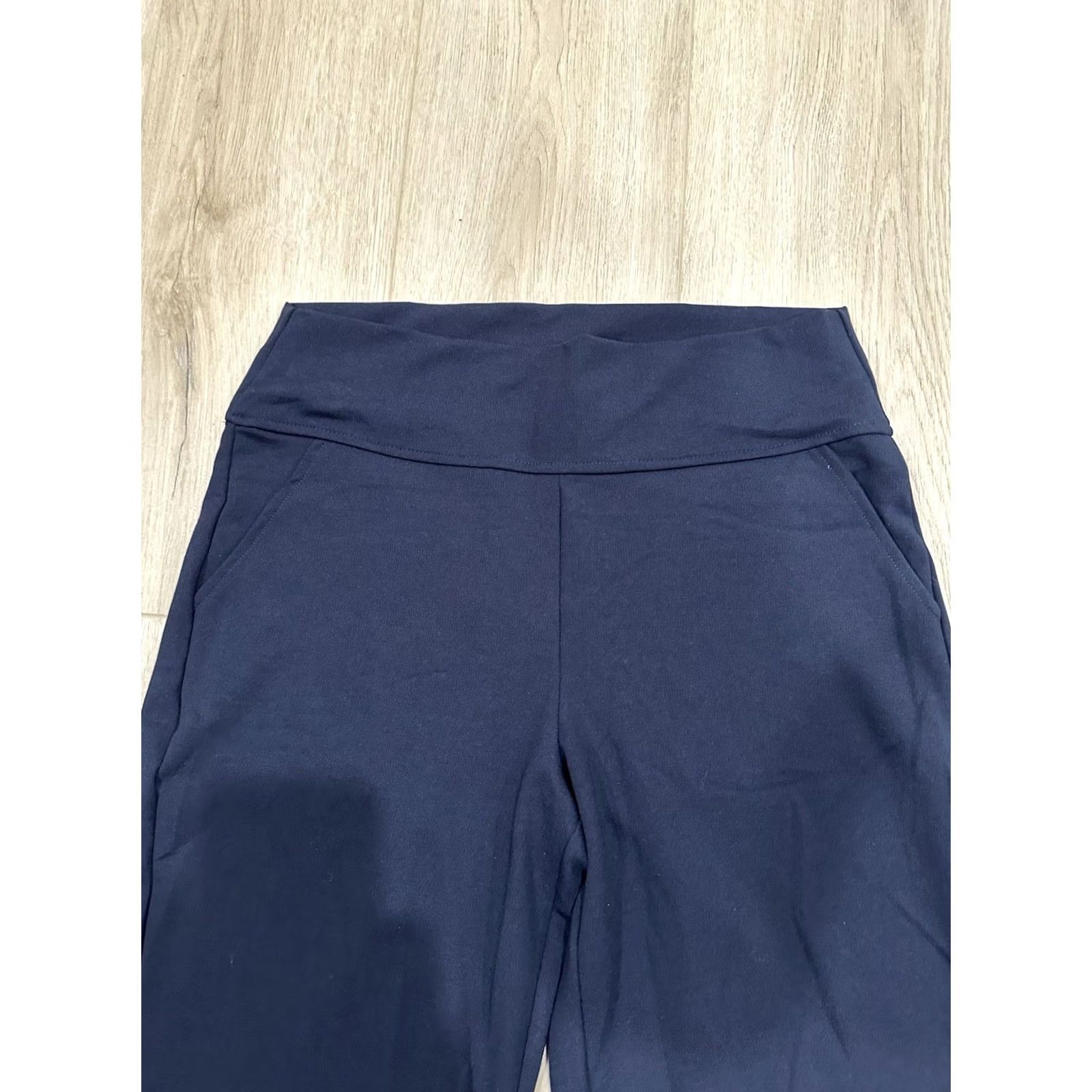 Vintage Saint & Sofia Capri Womens 8 Runway Pant Navy Women Slant Pockets High Waist Size 30" / US 8 / IT 44 - 4 Thumbnail