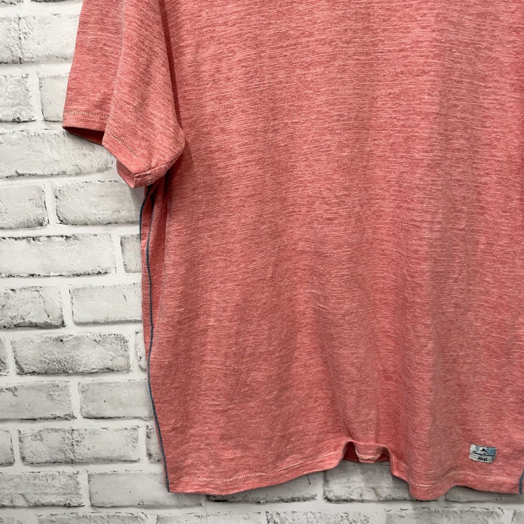 Tommy Bahama Tommy Bahama Relax T-Shirt Mens XL Pink Polyester Blend Total Shirt Size US XL / EU 56 / 4 - 3 Thumbnail