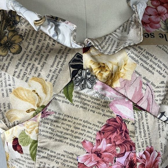 newspaper silk dress Newspaper Print Maxi Dress