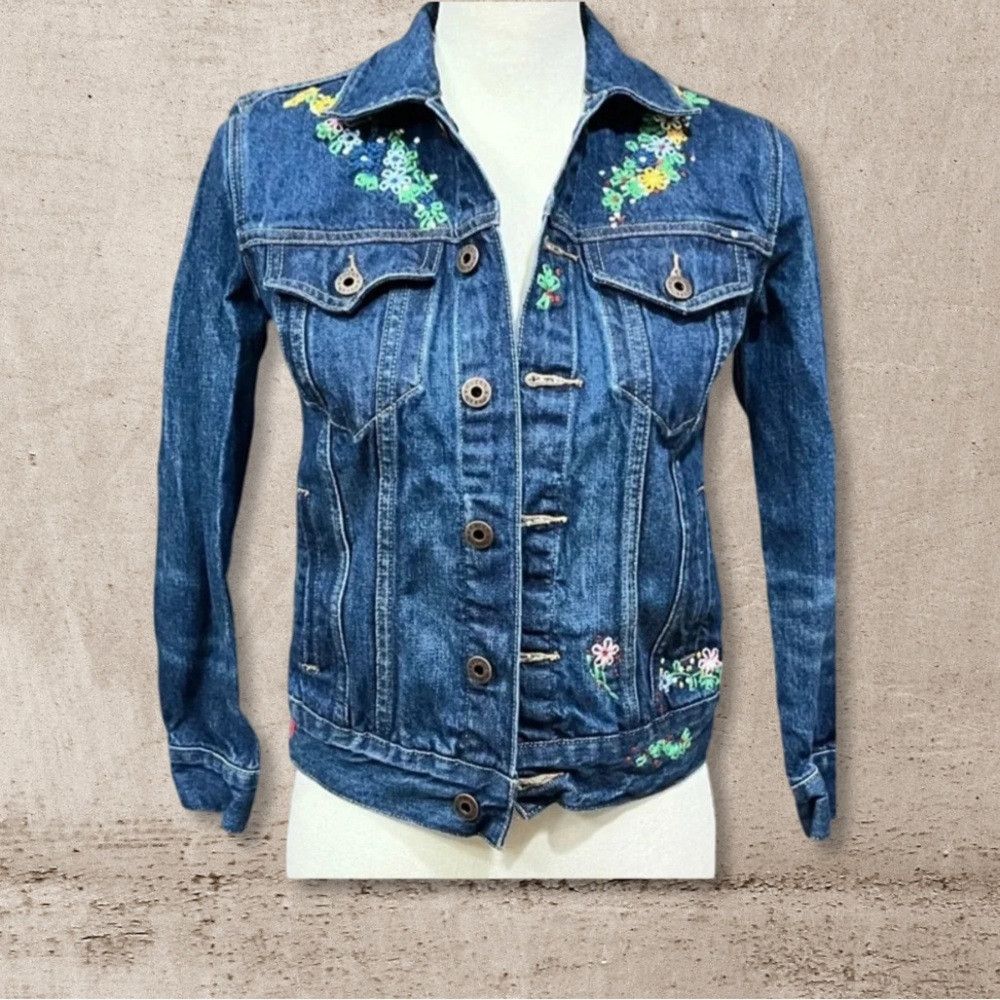 Lucky Brand Lucky Brand Handcrafted Jean Jacket Size XS / US 0-2 / IT 36-38 - 1 Thumbnail