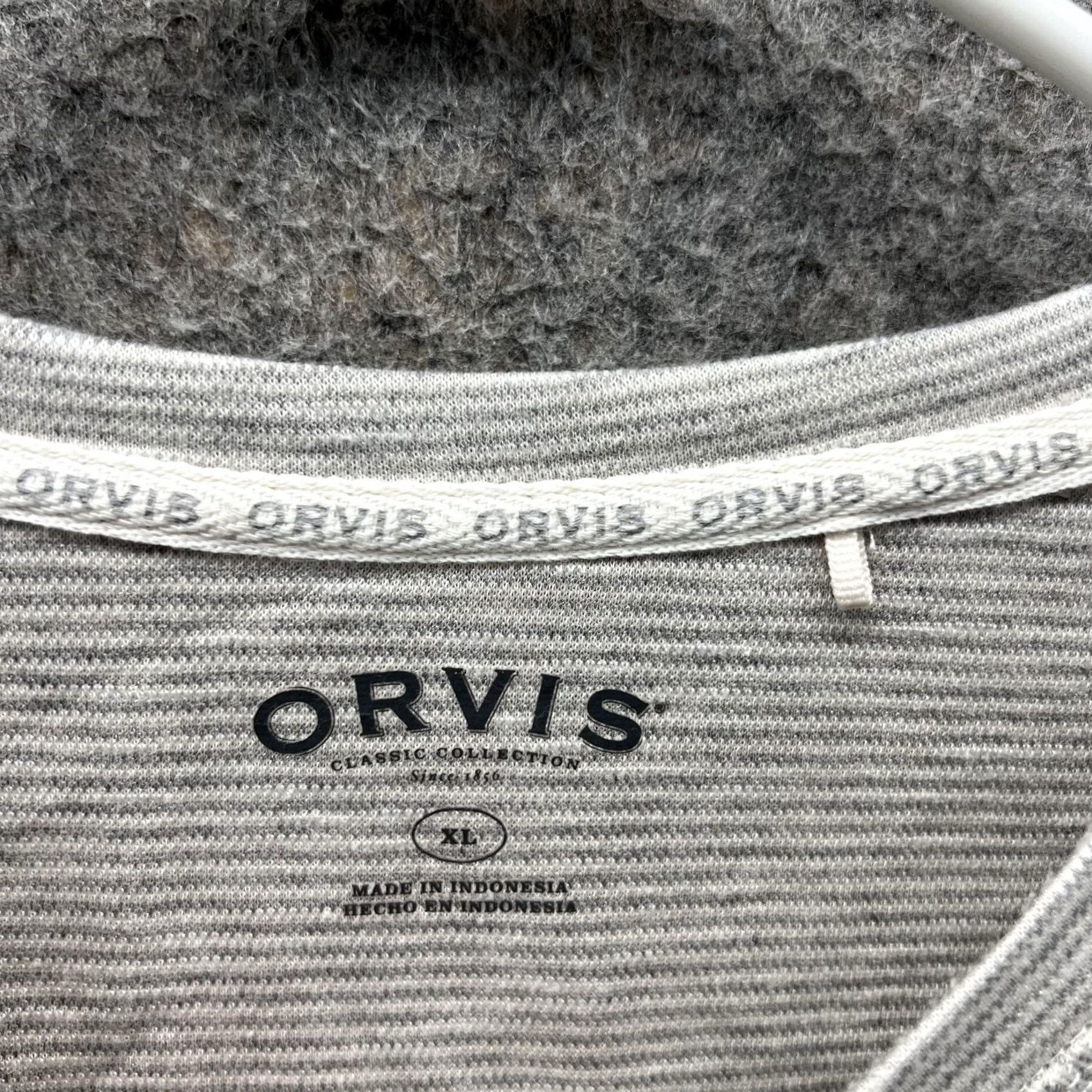 Orvis Orvis Sweater Men XL Ribbed Khaki Classic Sweatshirt Crewneck Pullover - Beige Fleece Cotton Cardigan? Size US XL / EU 56 / 4 - 5 Thumbnail