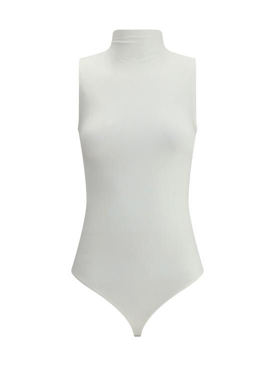 オールインワン・サロペット WOLFORD Women Bodysuit Tops 76071 1300 White Viscose String Body | Wolford United States