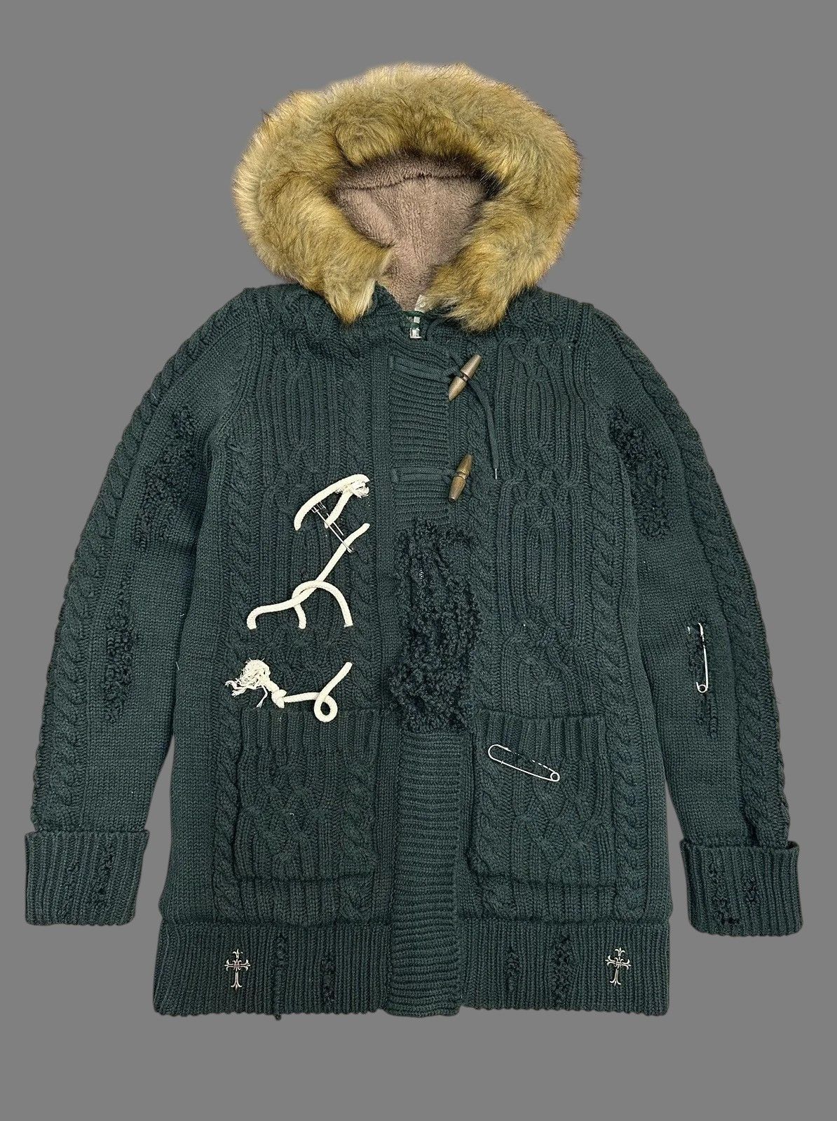 If Six Was Nine JAPAN IFSIXWASNINE VEST Fyls Retro LGB Brown Fur Lined GOA M Size US M / EU 48-50 / 2 - 1 Thumbnail