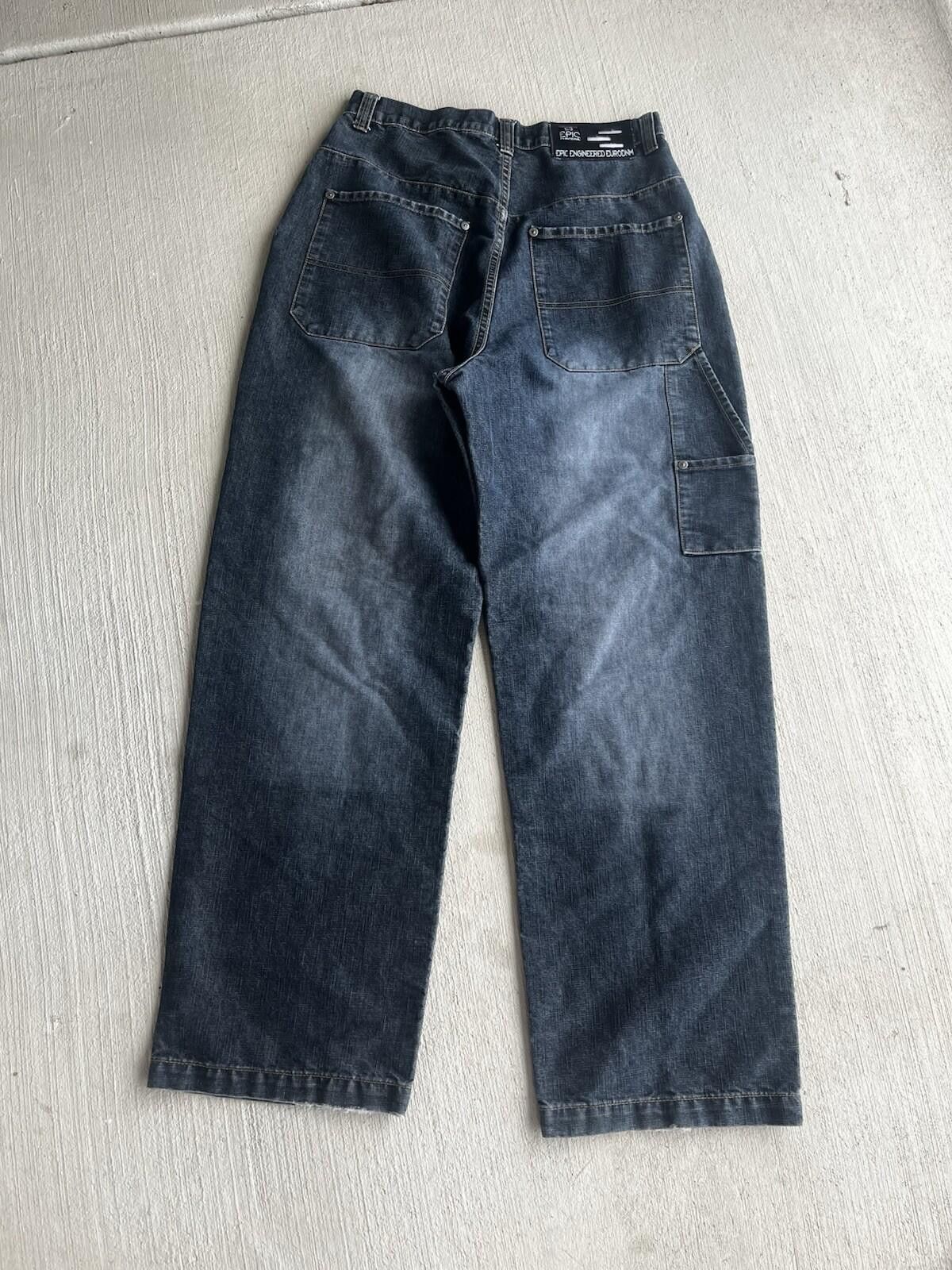 Other Epic Eurodnm Baggy Jeans Blue Black Fade Y2K Men 30 Size US 30 / EU 46 - 3 Thumbnail
