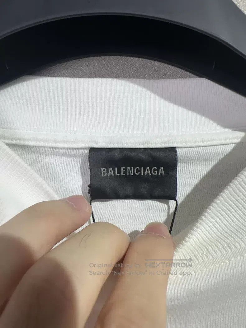 Balenciaga Balenciaga Embroidered Reversed Letter Logo Short Sleeve Size US L / EU 52-54 / 3 - 4 Thumbnail