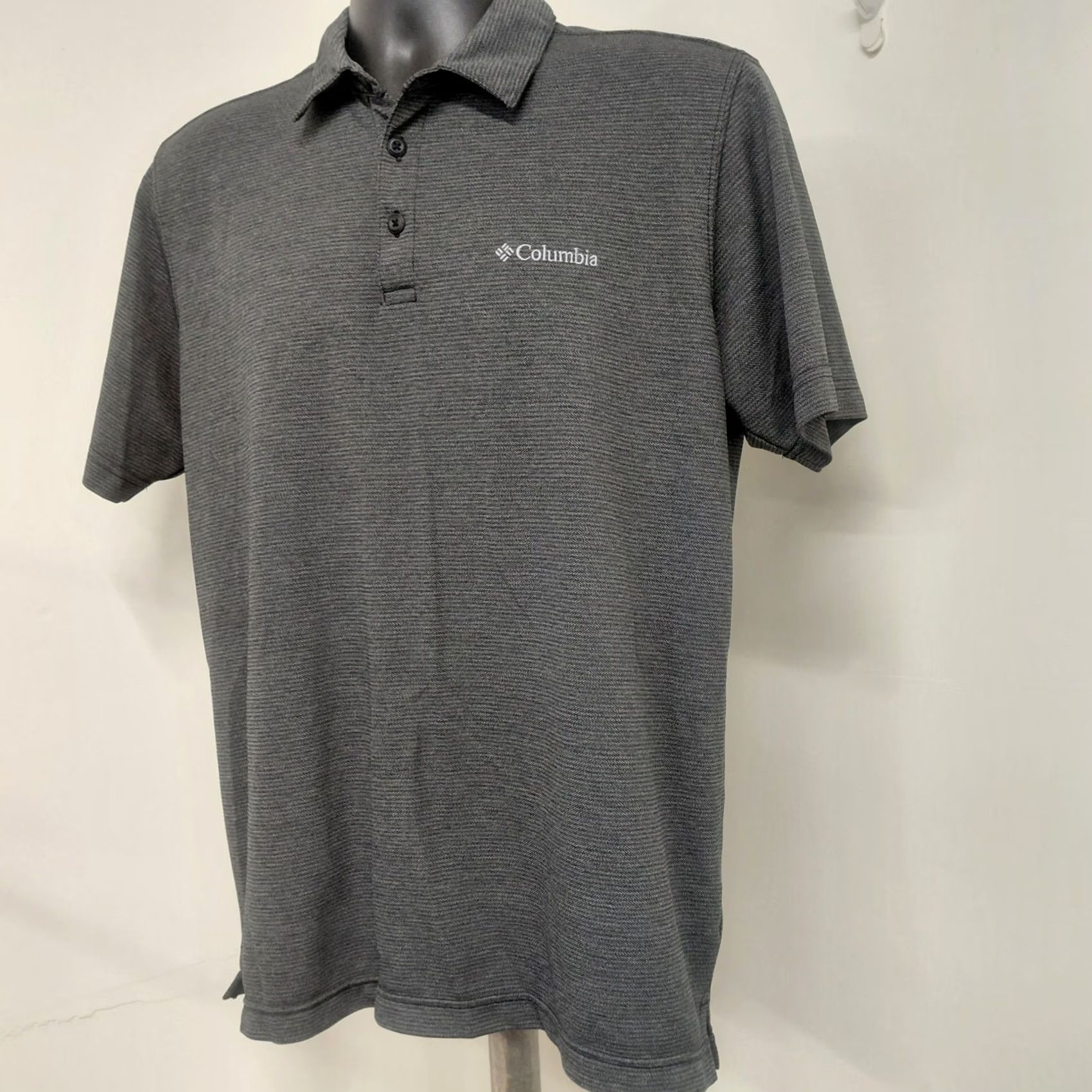 Vintage Columbia Polo Shirt Men's Medium Charcoal Short Sleeve Omni-Wick Omni Shade Hiking Fishing Outdoor Activewear Casual Shirts Size US M / EU 48-50 / 2 - 3 Thumbnail