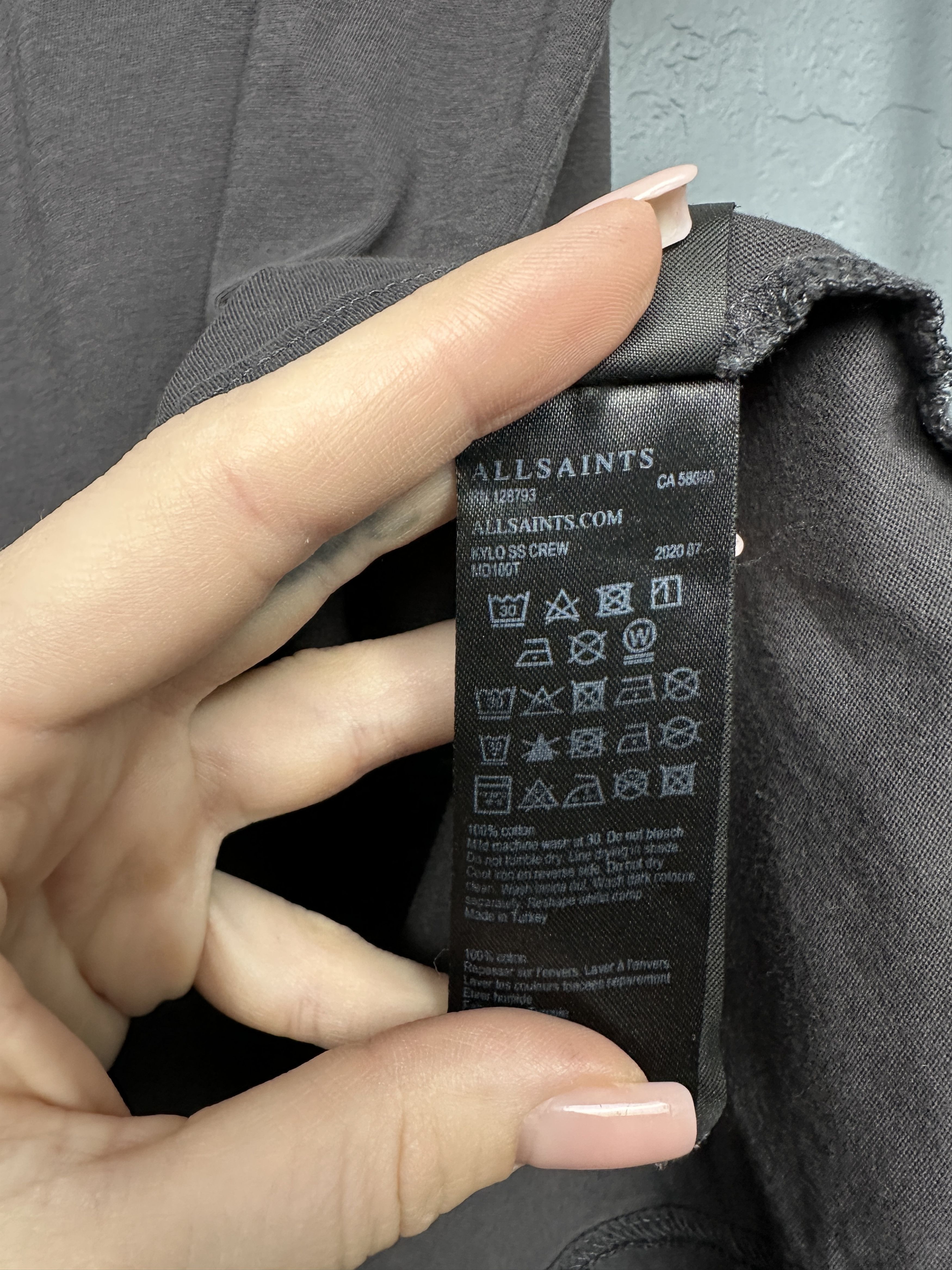 Allsaints Allsaints Mens Kylo Crew Neck T-Shirt Size US M / EU 48-50 / 2 - 5 Thumbnail