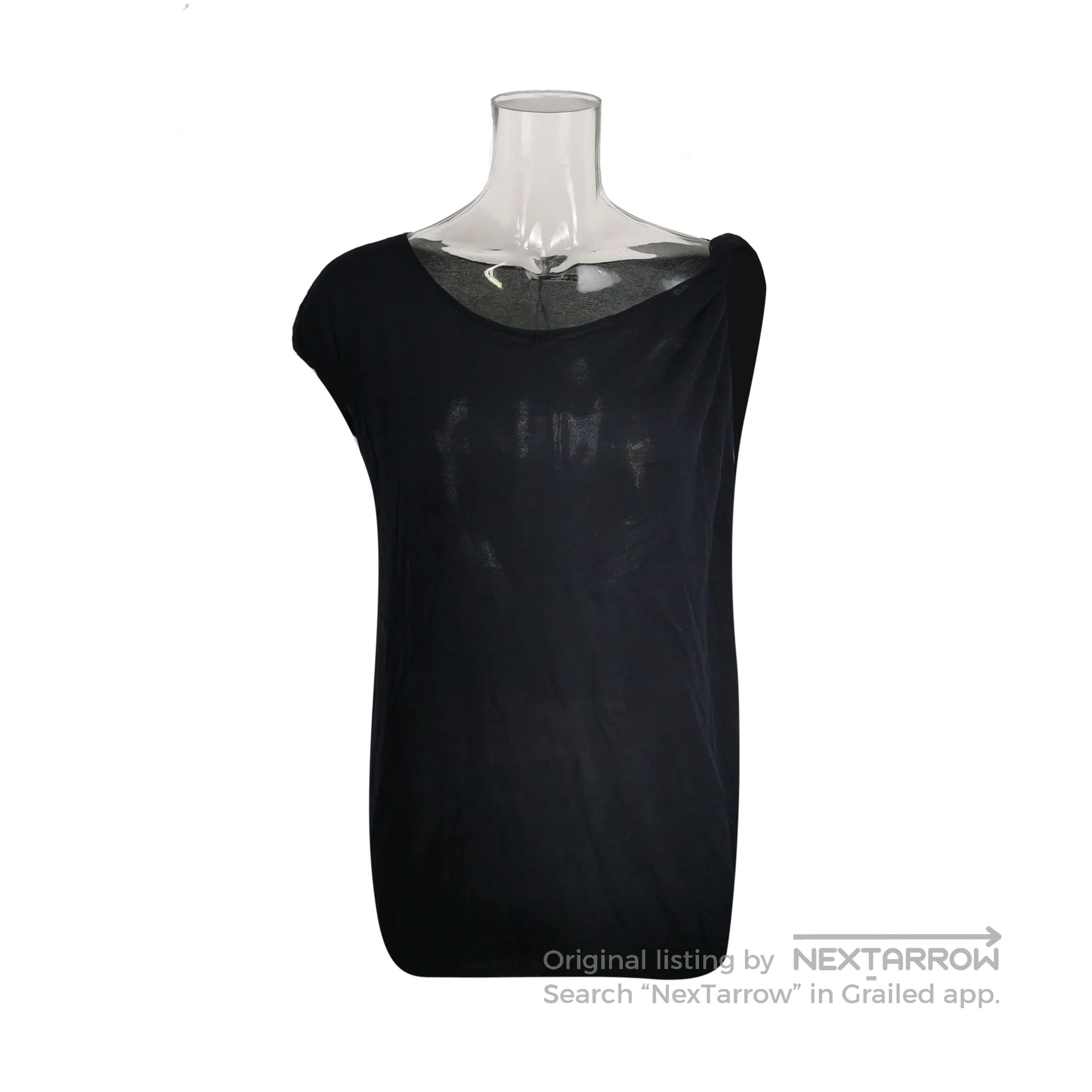 Prada Prada Black Cotton Knit Top Size 42 . Size L / US 10 / IT 46 - 1 Thumbnail