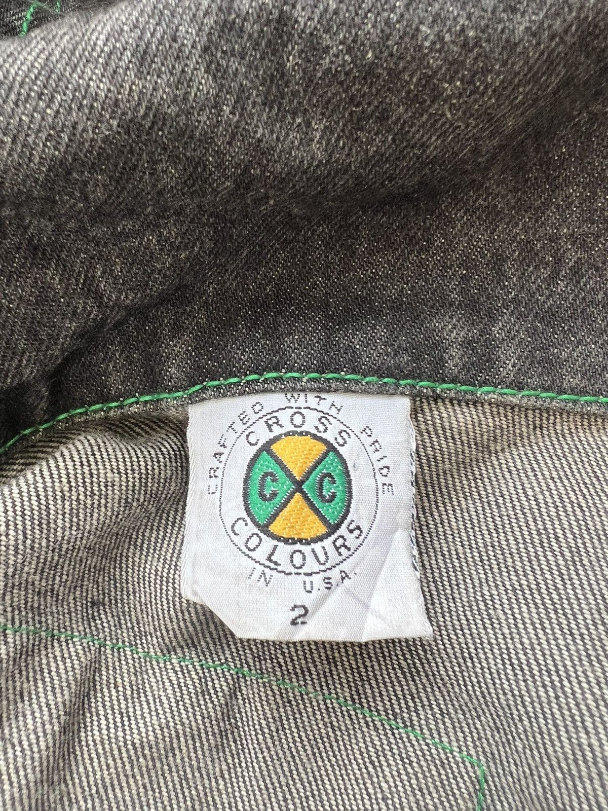 Cross Colours Vintage 90s Cross Colours Rips Fade Denim Oversized Jacket Size US XL / EU 56 / 4 - 22 Thumbnail
