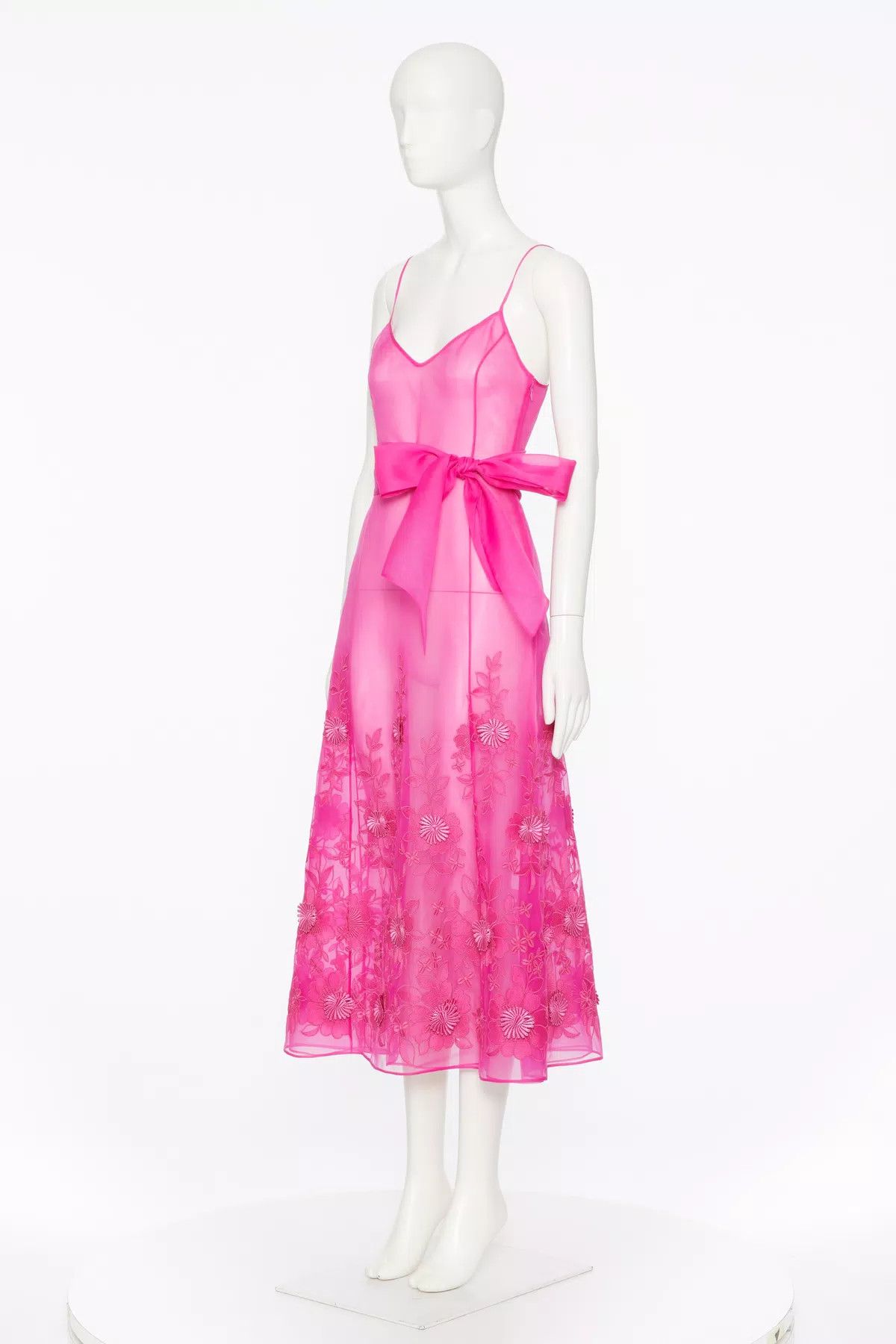 Valentino o1s1wg110426 Midi Dress in Pink Size M / US 6-8 / IT 42-44 - 2 Thumbnail