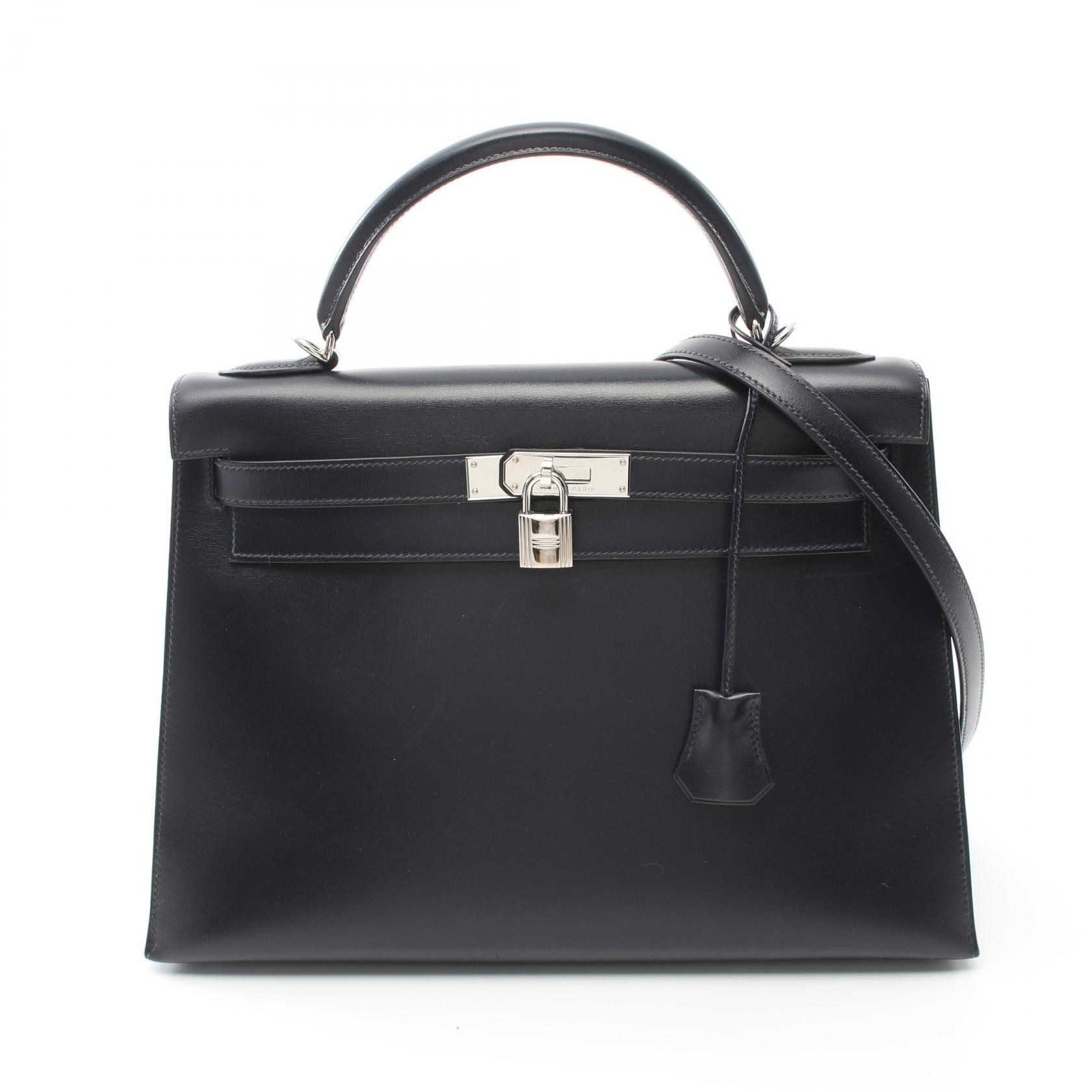 Hermes Hermes Box Kelly 32 Leather Handbag in Great Condition Size ONE SIZE - 1 Thumbnail