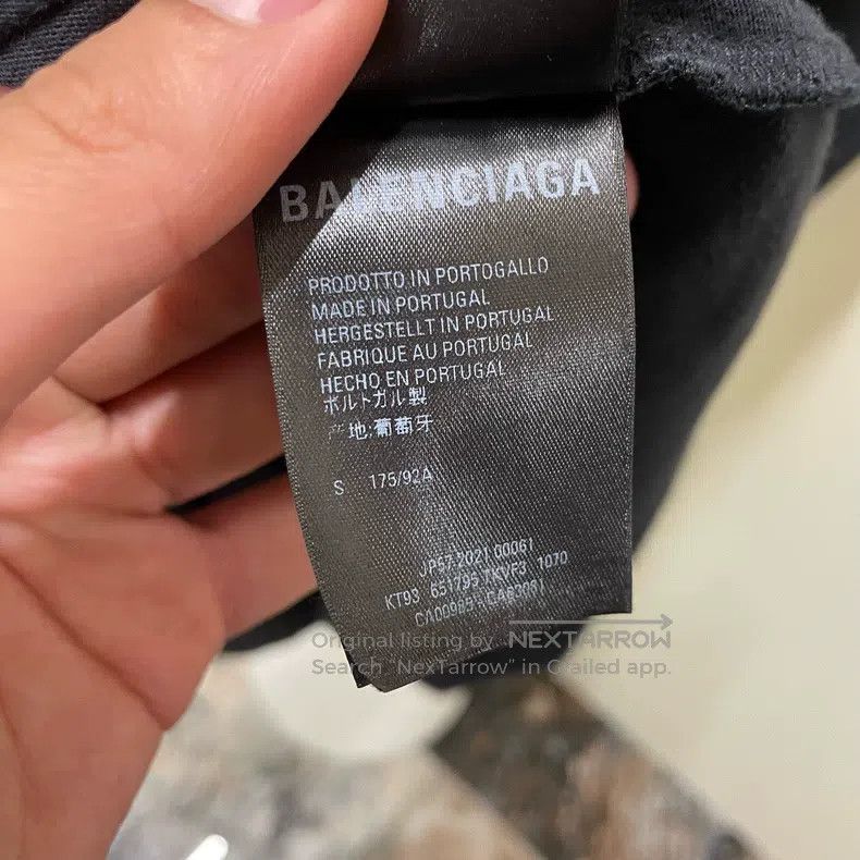 Balenciaga Balenciaga Letter Geometric Pattern Printed Short Sleeve T Size US S / EU 44-46 / 1 - 7 Thumbnail