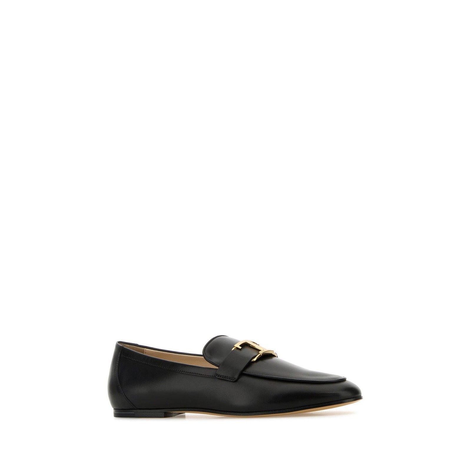 TOD'S Black Smooth Leather Loafers New & Authentic (Women's