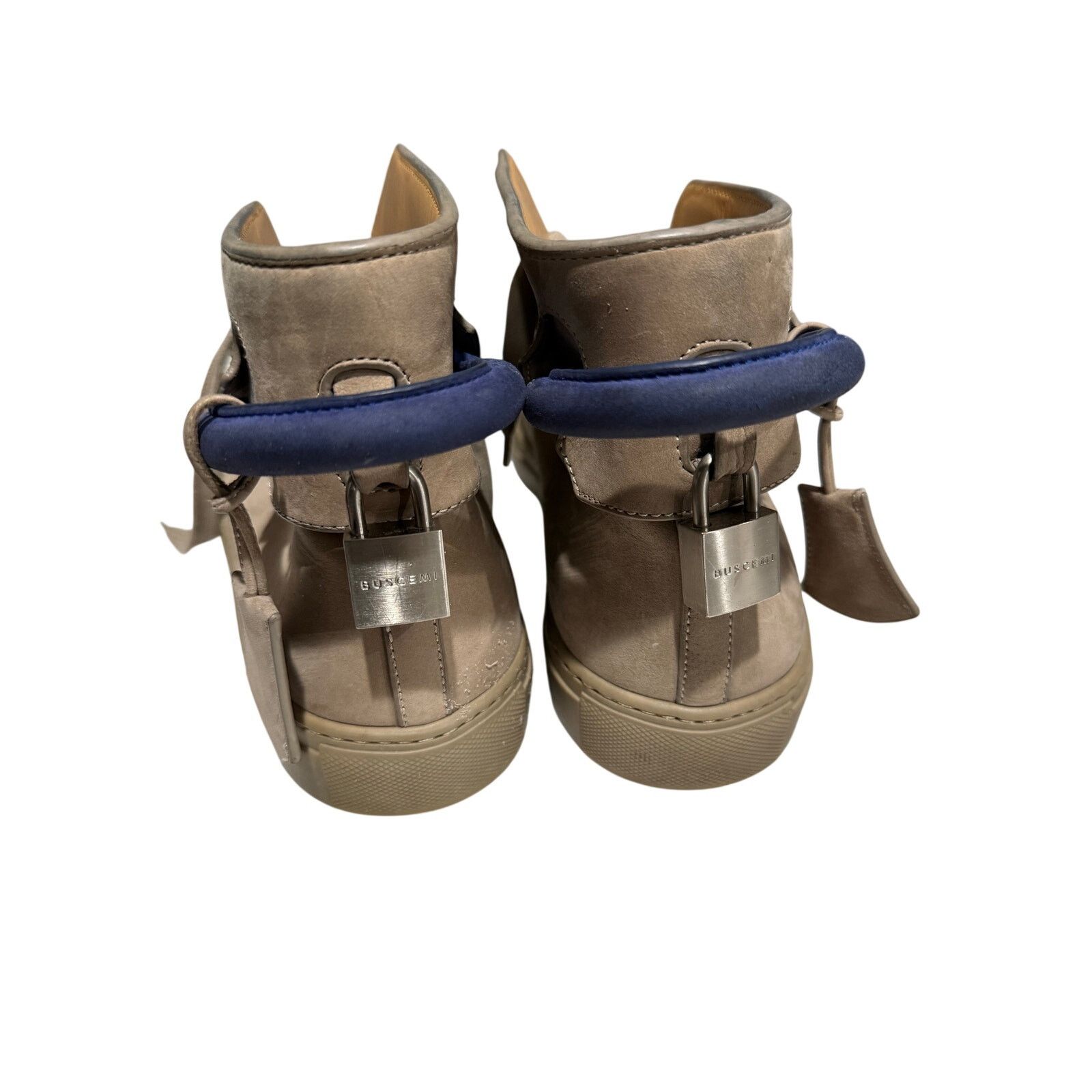 Buscemi Buscemi 100mm High-Top Suede Sneakers Mens EU 43 US 10 Blue Size US 10 / EU 43 - 12 Thumbnail
