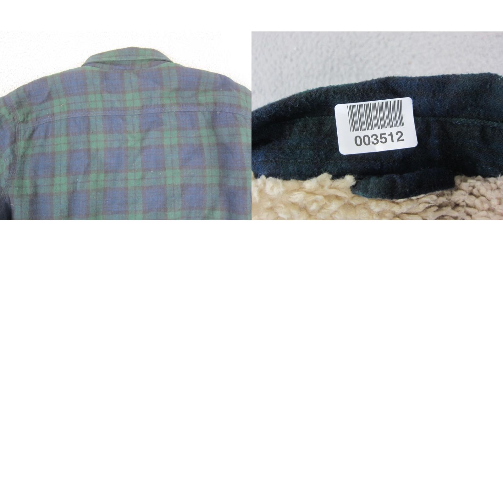 Vintage LL Bean Shirt Shacket XLT Green Plaid Flannel Sherpa Lined Button-Up Shirt Mens Big & Tall Casual Workwear 80s 90s Outdoor Size US XL / EU 56 / 4 - 9 Thumbnail