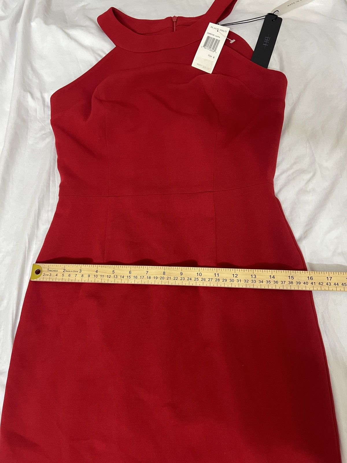Black Halo Black Halo Red Midi Dress size 6 new Size M / US 6-8 / IT 42-44 - 9 Thumbnail