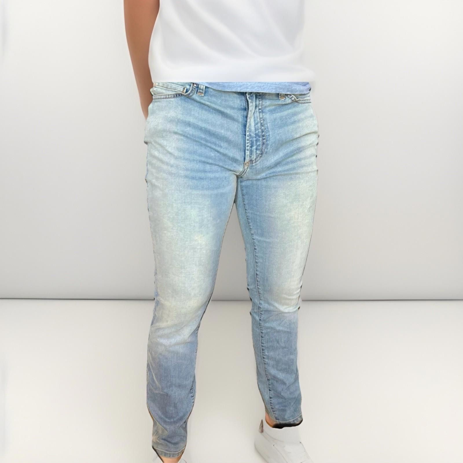 MONFRERE Monfrere Men Jeans 32 blue Light Wash, USA made, Japan denim Size US 32 / EU 48 - 1 Thumbnail