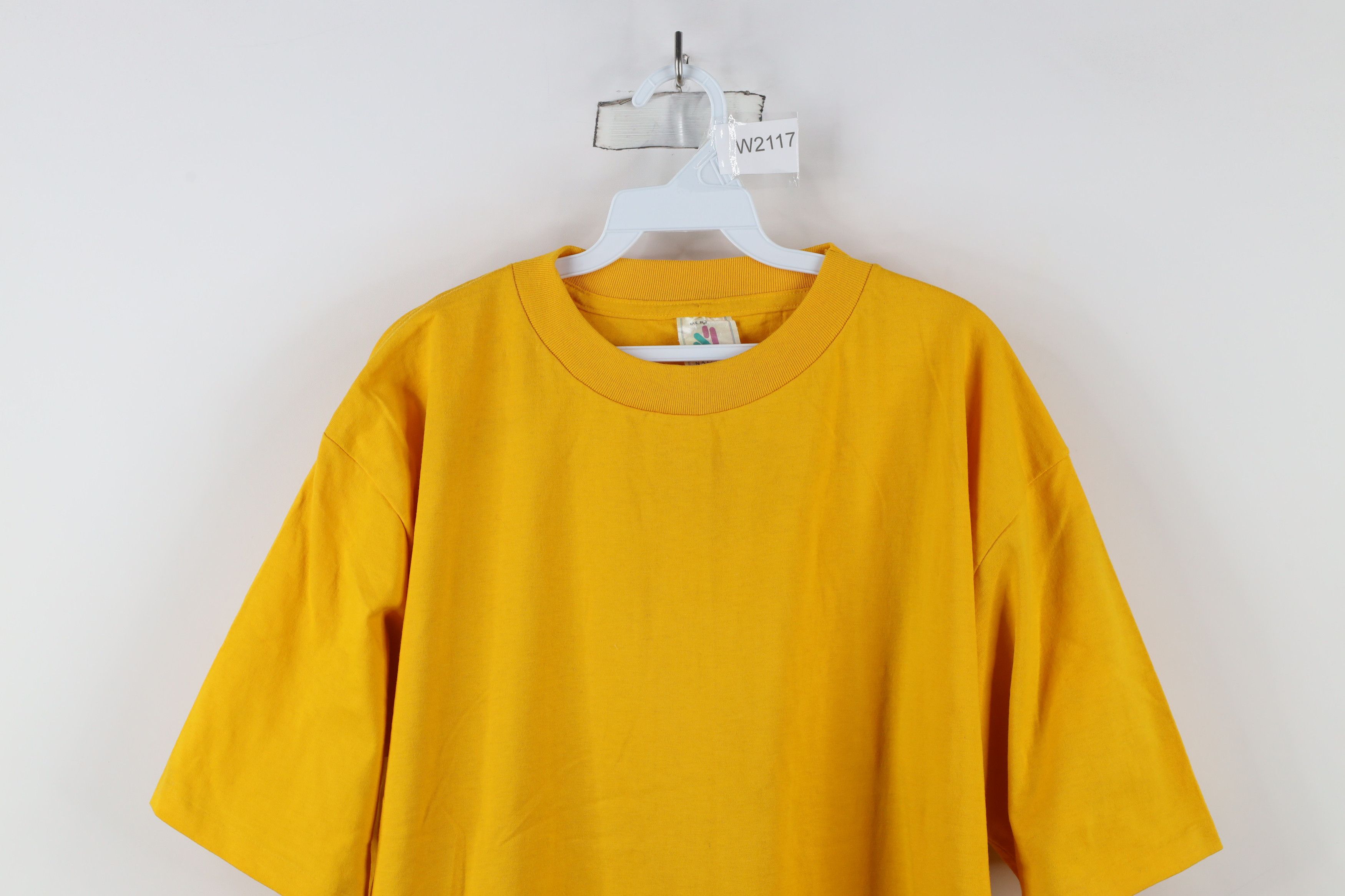 Vintage Vintage 90s Streetwear Short Sleeve T-Shirt Yellow USA Size US XXL / EU 58 / 5 - 2 Thumbnail