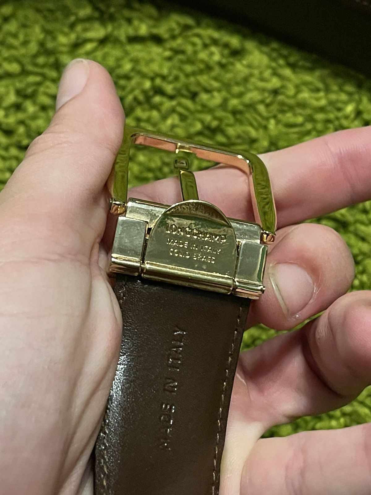 Cowboy Equipment × Genuine Leather × Longchamp Longchamp real leather belt Size 36 - 5 Thumbnail