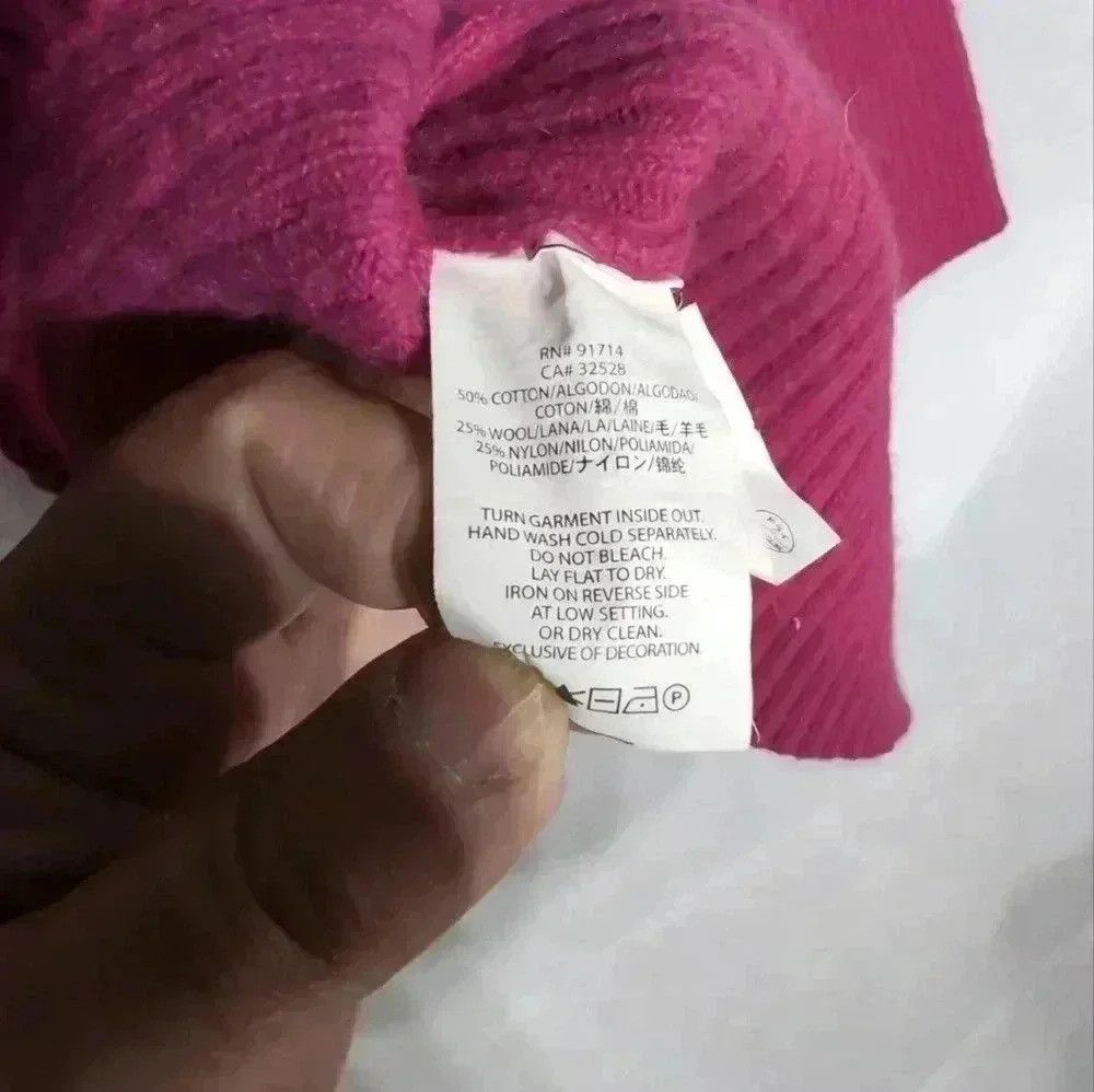 Armani Exchange Armani Exchange Pink Sweater Zipper shoulder missing belt Size XXS / US 00 / IT 34 - 4 Thumbnail